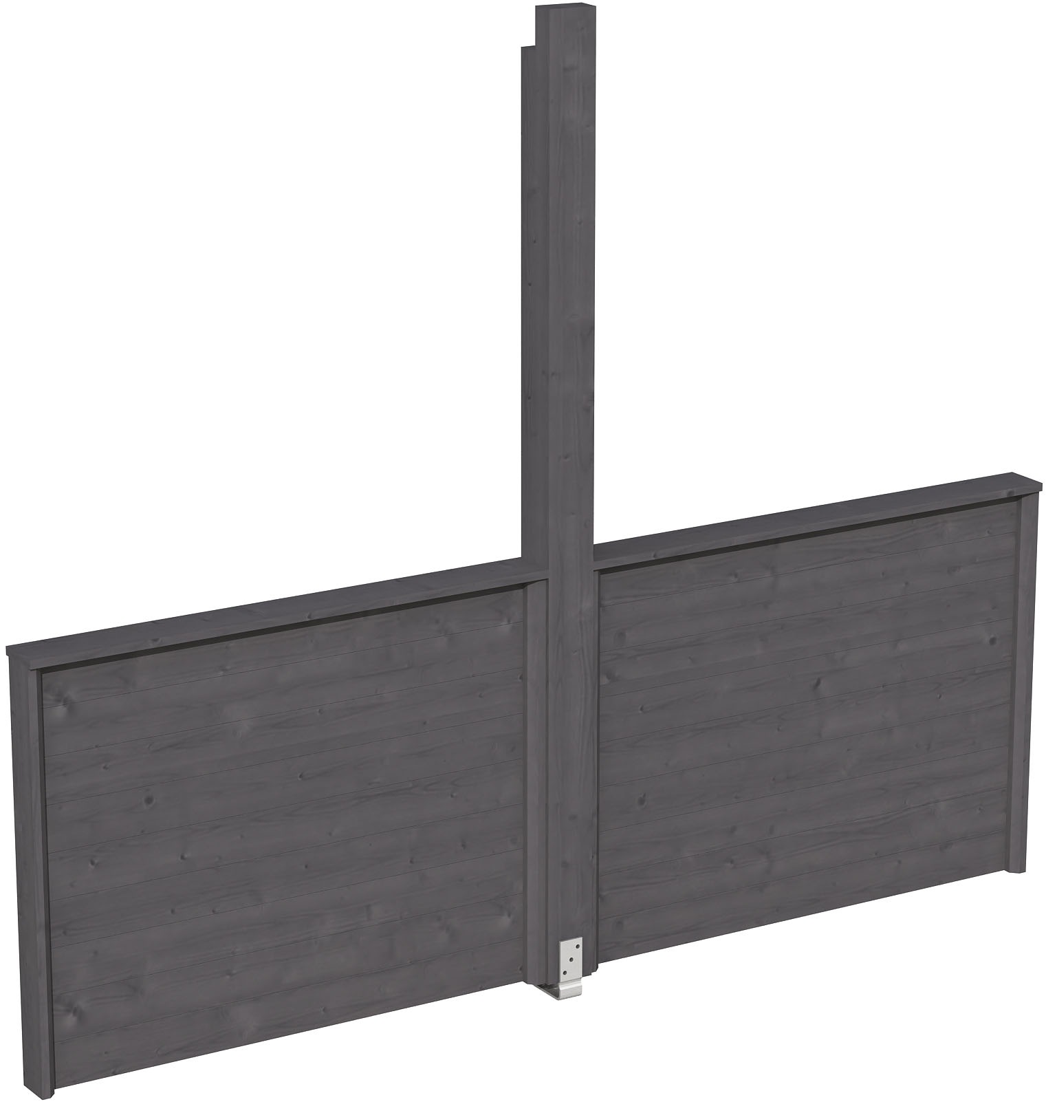 Brüstungsgeländer SKANHOLZ, H:106cm L:270cm, grau, Geländer, für Pavillon Toulouse