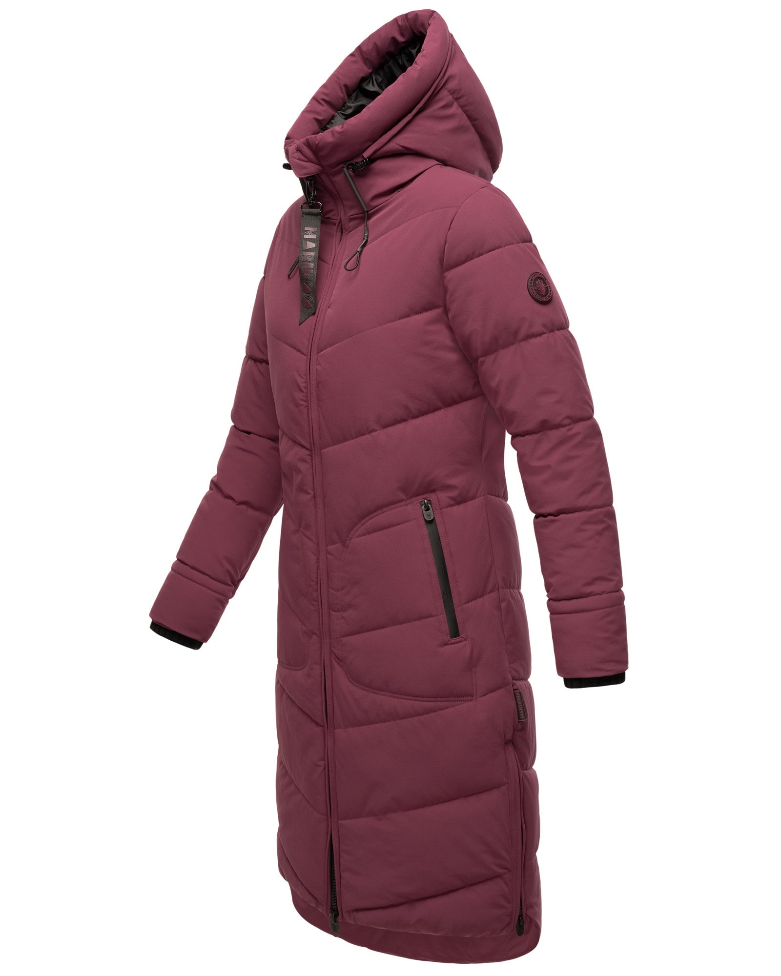 Marikoo Winterjacke »Benikoo«, langer Winter Mantel gesteppt