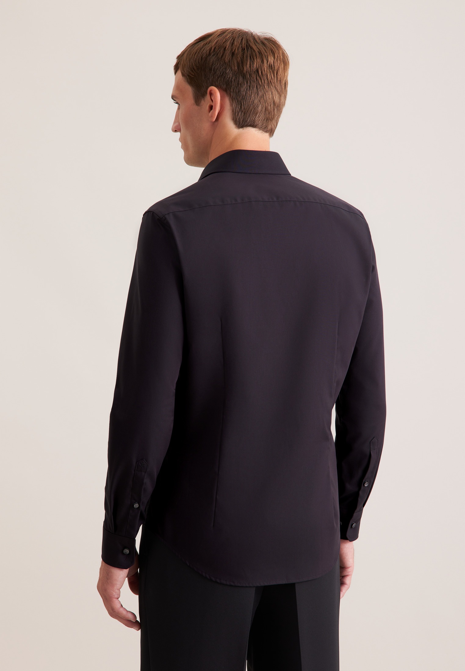 seidensticker Businesshemd "Schwarze Rose", Slim 1/1 Kentkragen Uni günstig online kaufen