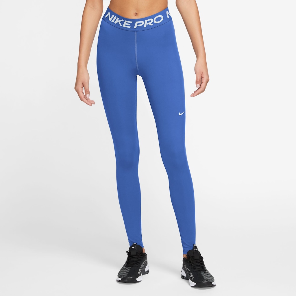 Nike Trainingstights »PRO WOMEN'S MID-RISE MESH-PANELED LEGGINGS«