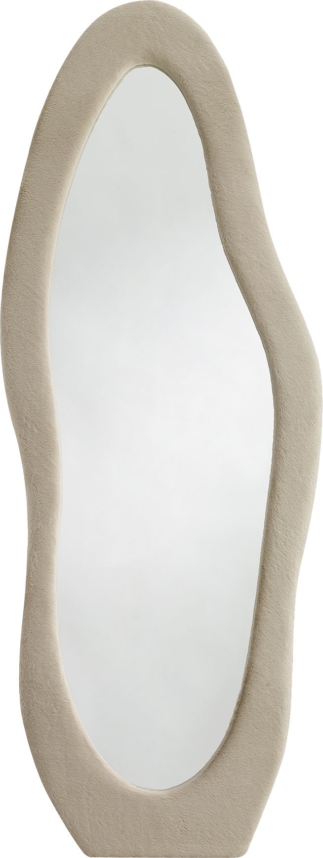 Thumbnail - SalesFever Ganzkörperspiegel "Bristol Spiegel, 160 cm Höhe" Wellenförmiger Kunstfell-Rahmen, 170cml