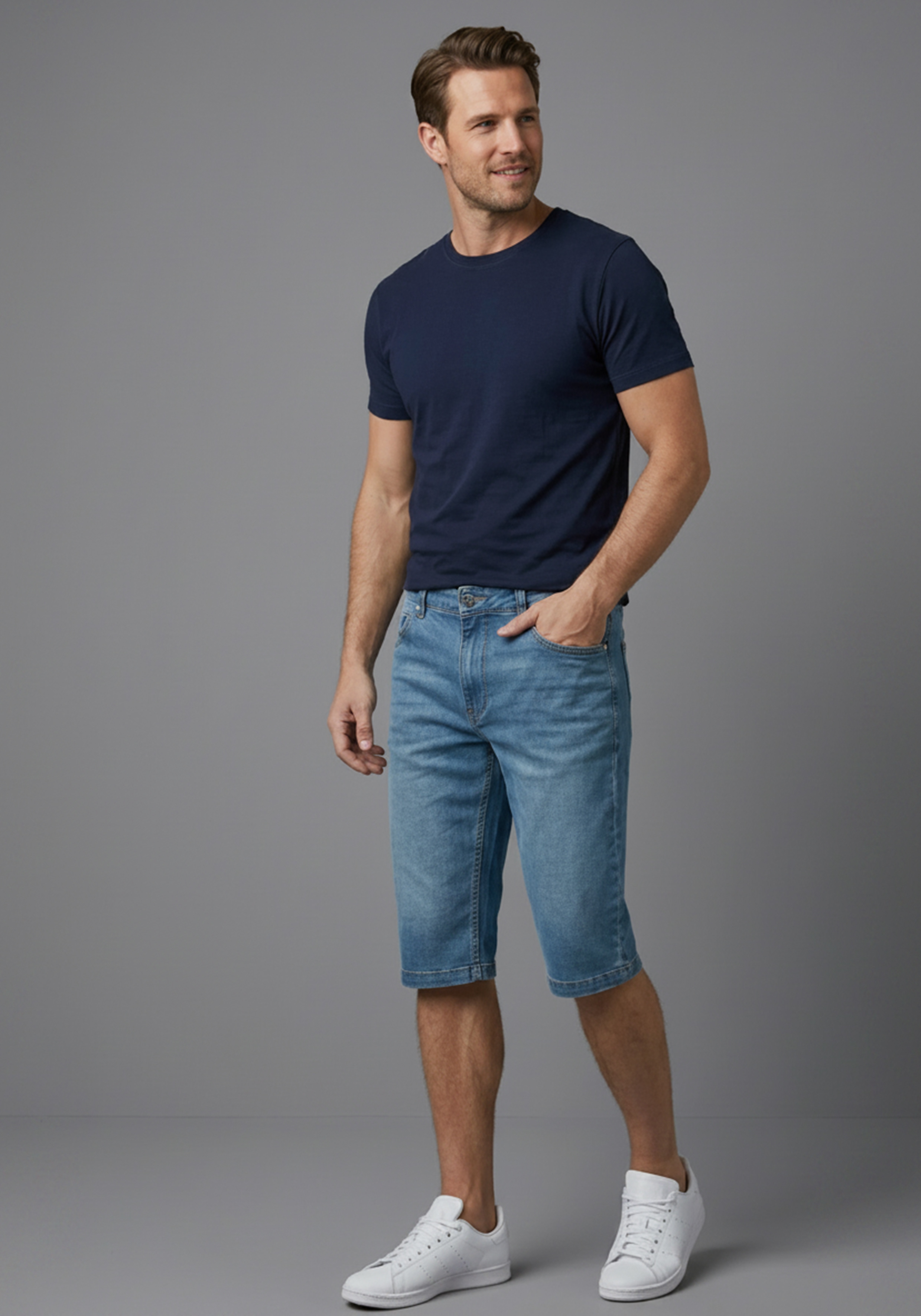 Arizona Jeansbermudas "mit Abriebeffekten für einen collen Used-Look" Regular Fit Passform, gerade Beinform, niedrige Leibhöhe