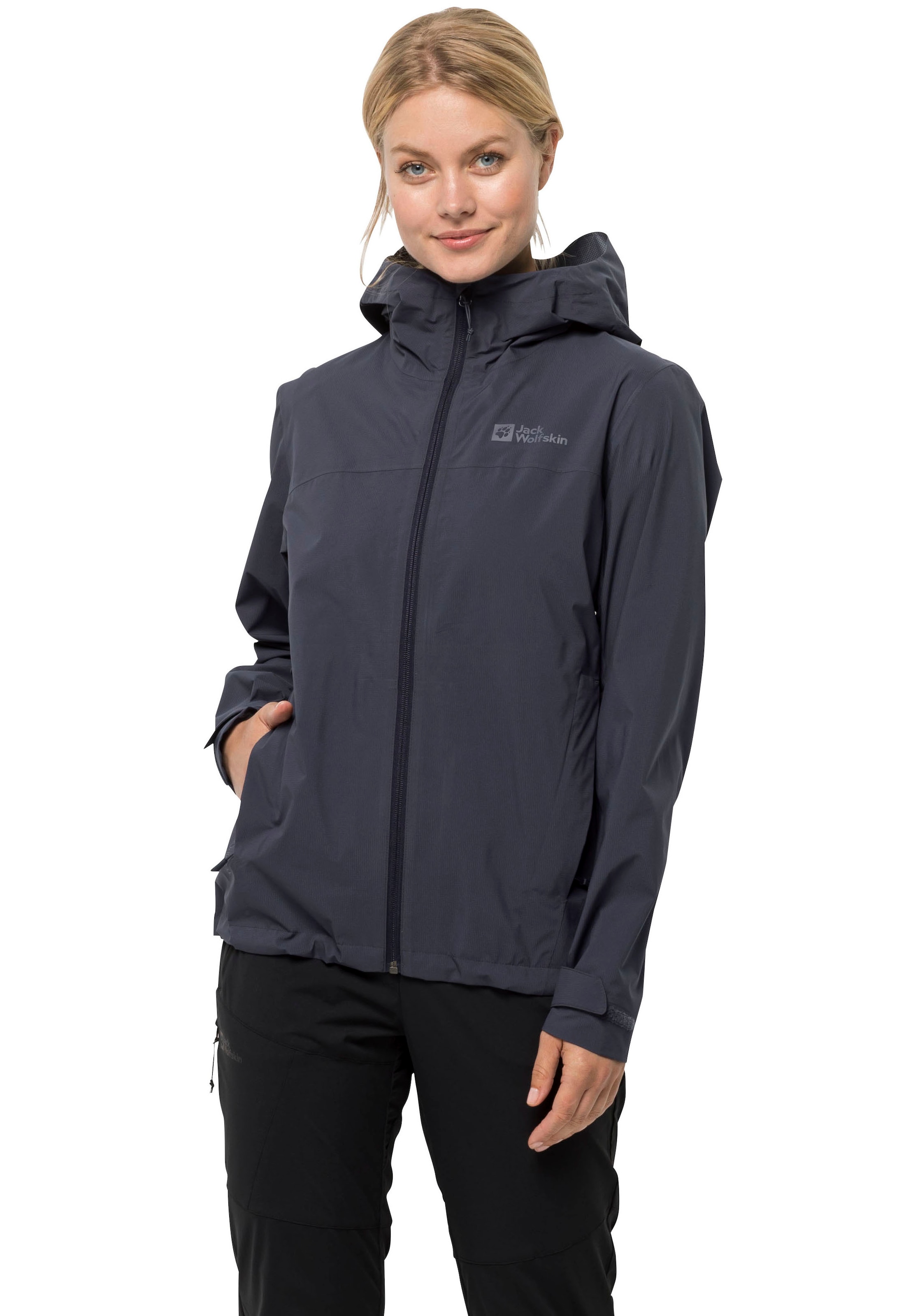 Jack Wolfskin Funktionsjacke »ELSBERG 2.5L JKT W«, mit Kapuze, wasserdicht