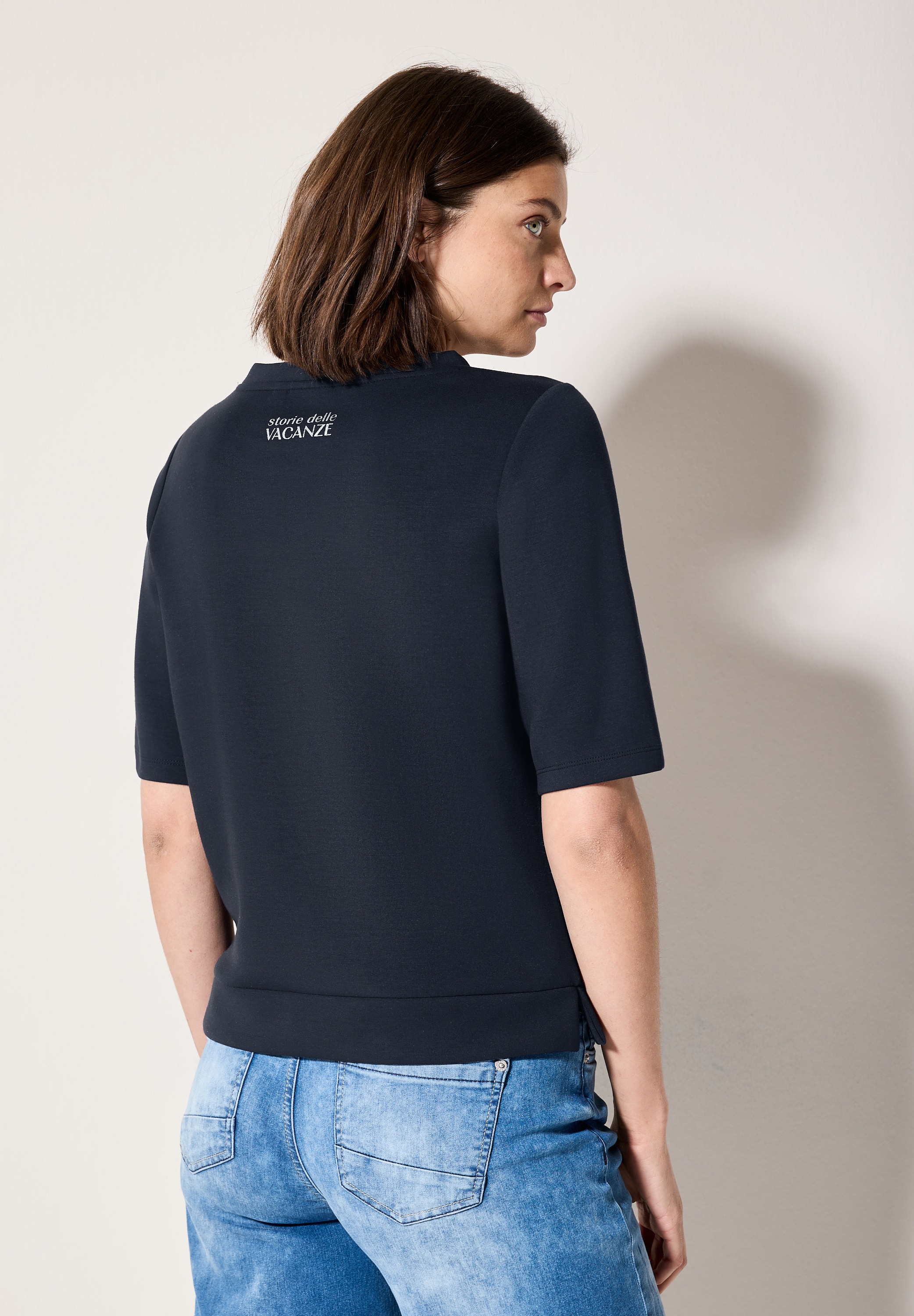 Cecil T-Shirt, mit Seitlichen Einschlitzen am Saum