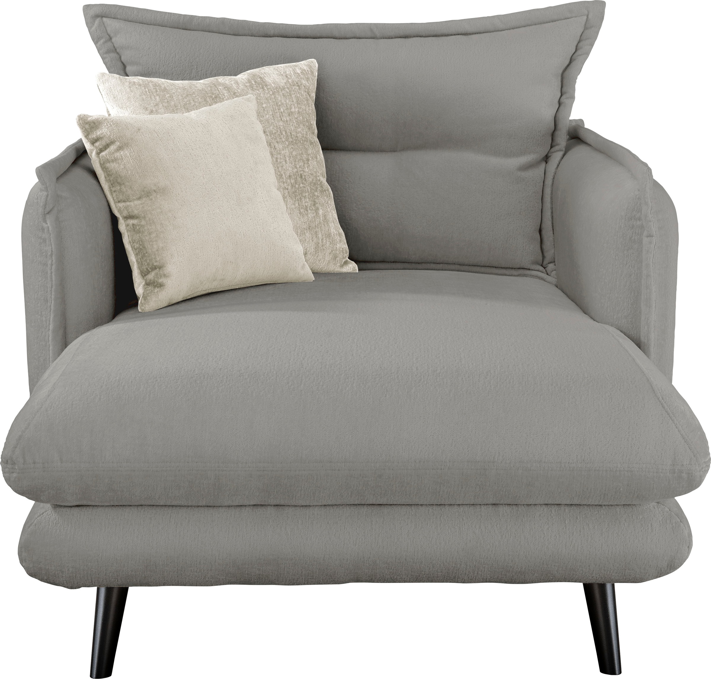 INOSIGN Loveseat »Lazio«, moderner Sessel mit einer bequemen Polsterung, 2 Stk. Zierkissen