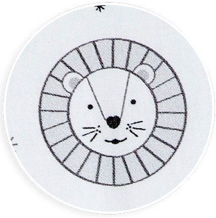 tiSsi® Bettnestchen »Maxi, grau Lion«, (2 tlg., Nestchen und Einlage), passend für tiSsi® Beistellbett 50x90 cm