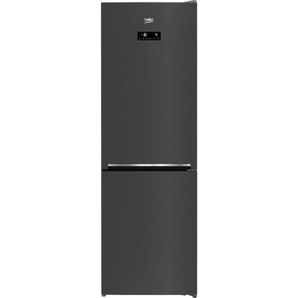 BEKO Kühl-/Gefrierkombination »RCNE366E70ZXBRN«, RCNE366E70ZXBRN, 186 cm hoch, 59,5 cm breit