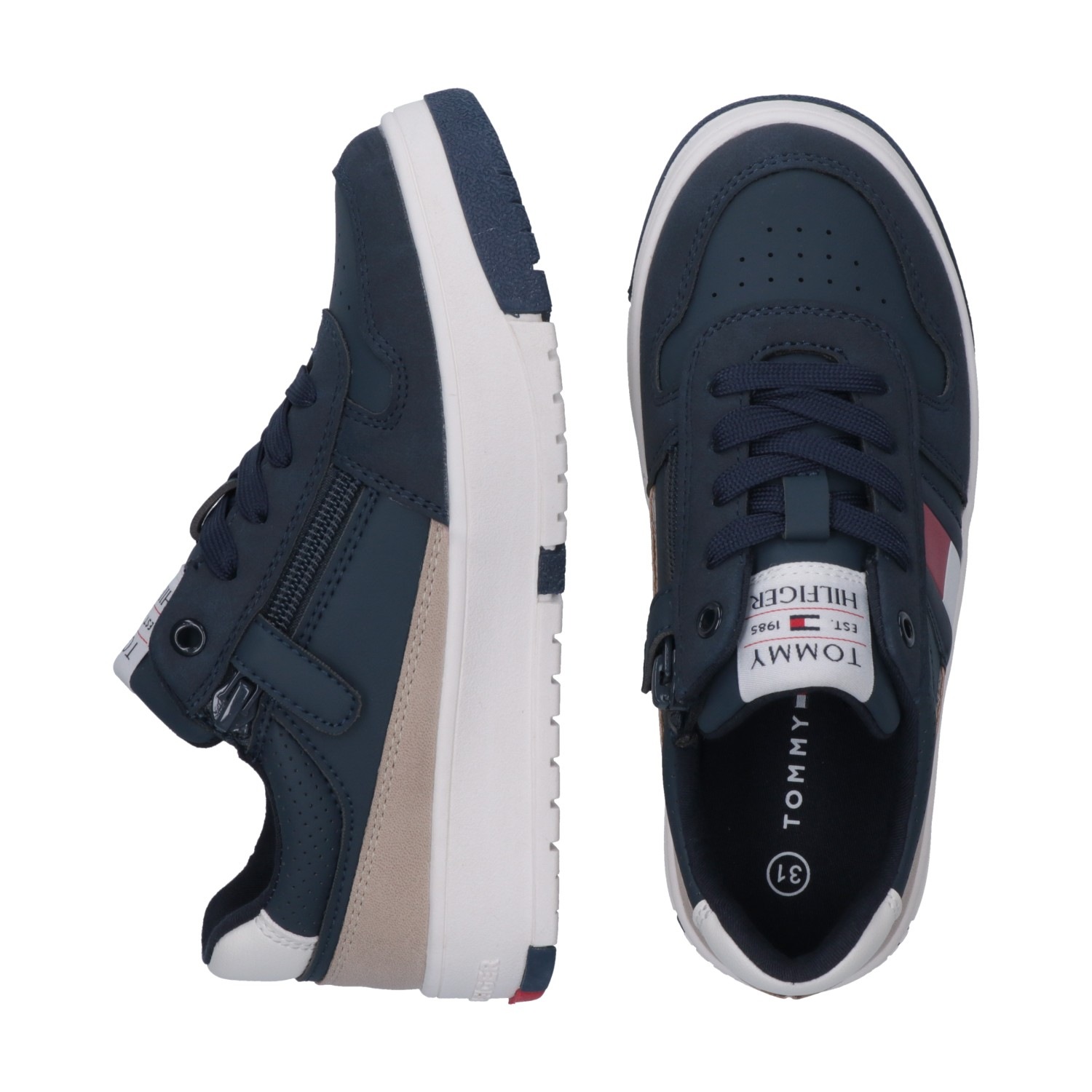 Tommy Hilfiger Sneaker, Retro Sneaker, Freizeitschuh mit Reißverschluss
