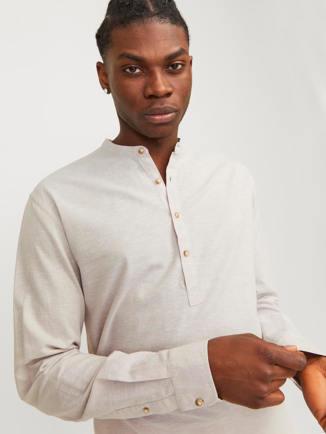 Jack & Jones Langarmhemd "JJESUMMER TUNIC LINEN BLEND SHIRT LS SN" günstig online kaufen