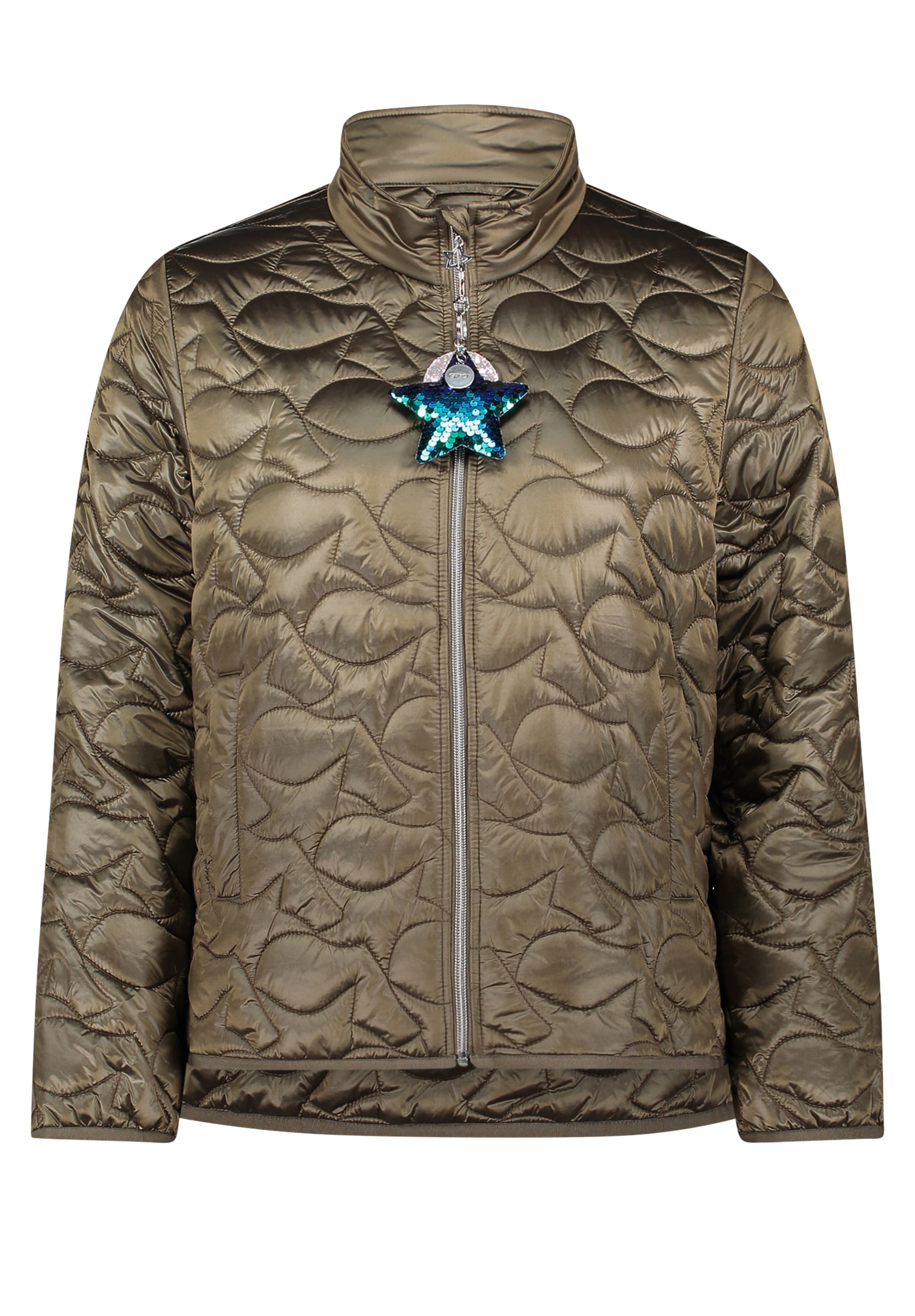 Cartoon Steppjacke »Damen mit Eingrifftaschen«