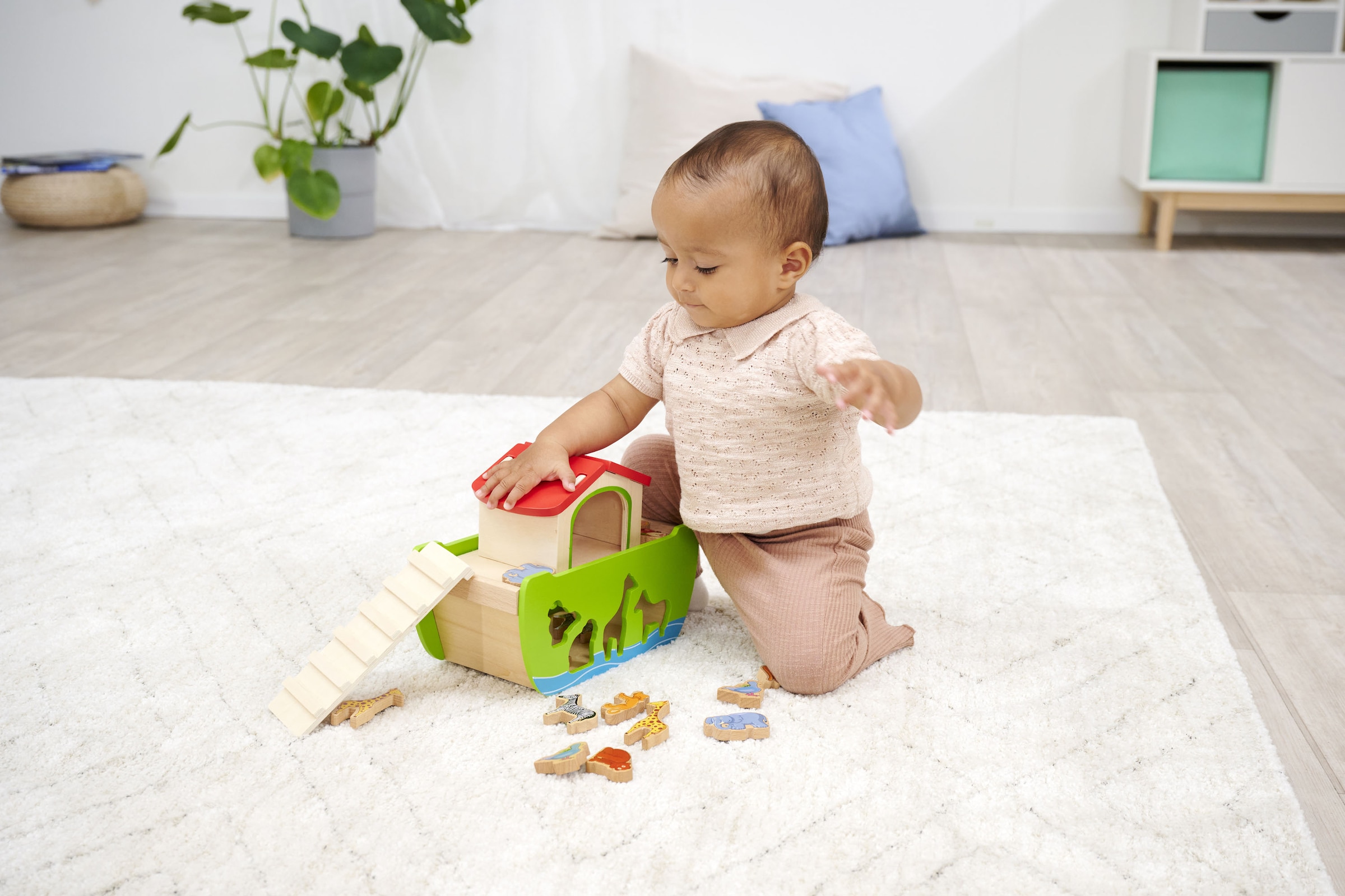 Eichhorn Steckspielzeug »Arche Noah« mit abnehmbarem Dach