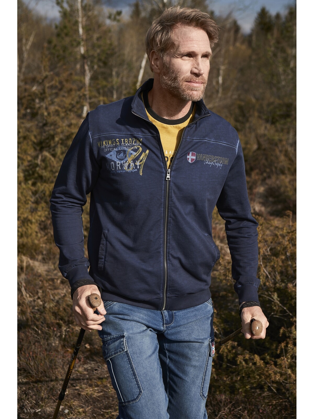 Jan Vanderstorm Sweatjacke »Sweatjacke SIVID«