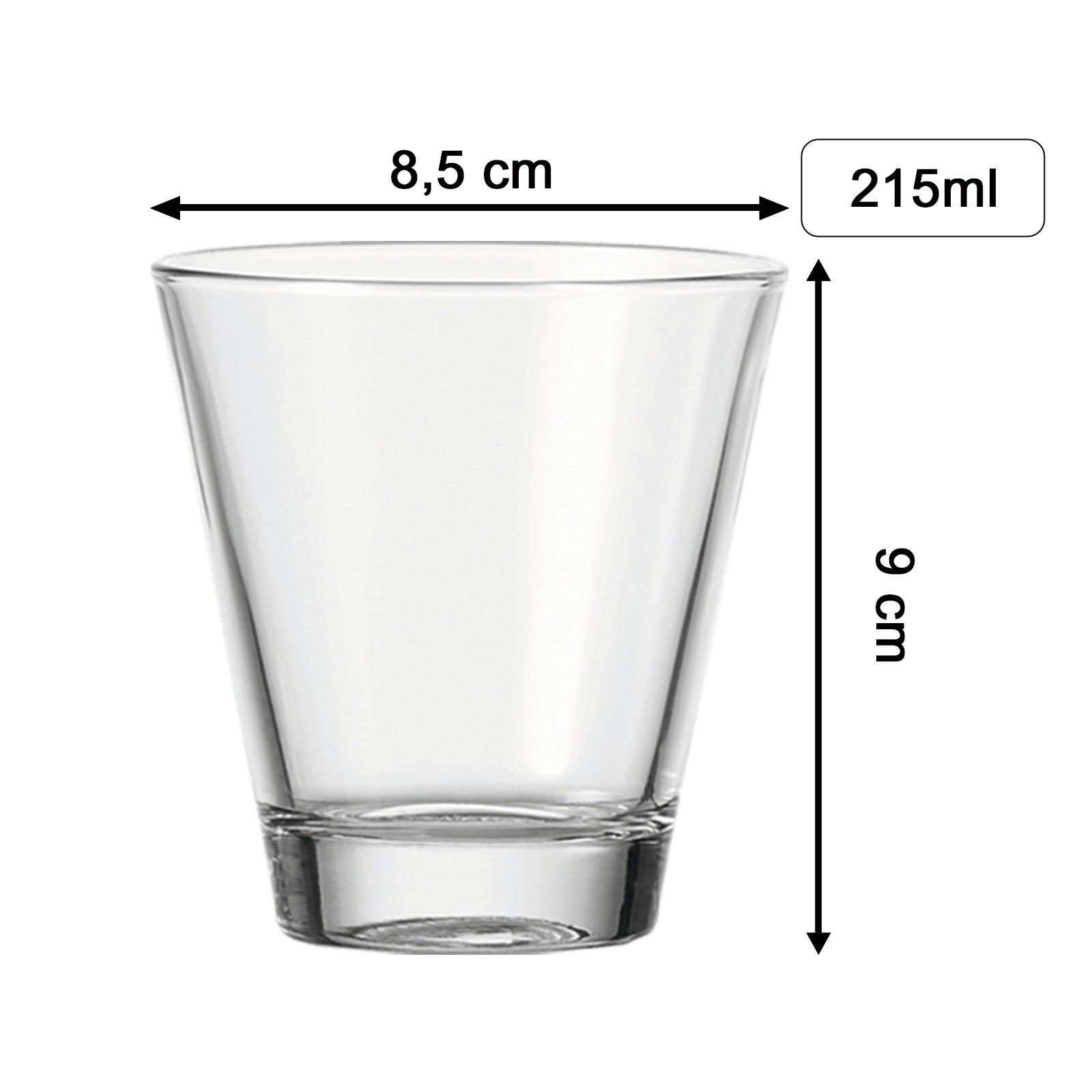LUXENTU Kinderbecher »Kinderbecher Bagger 215 ml transparent«
