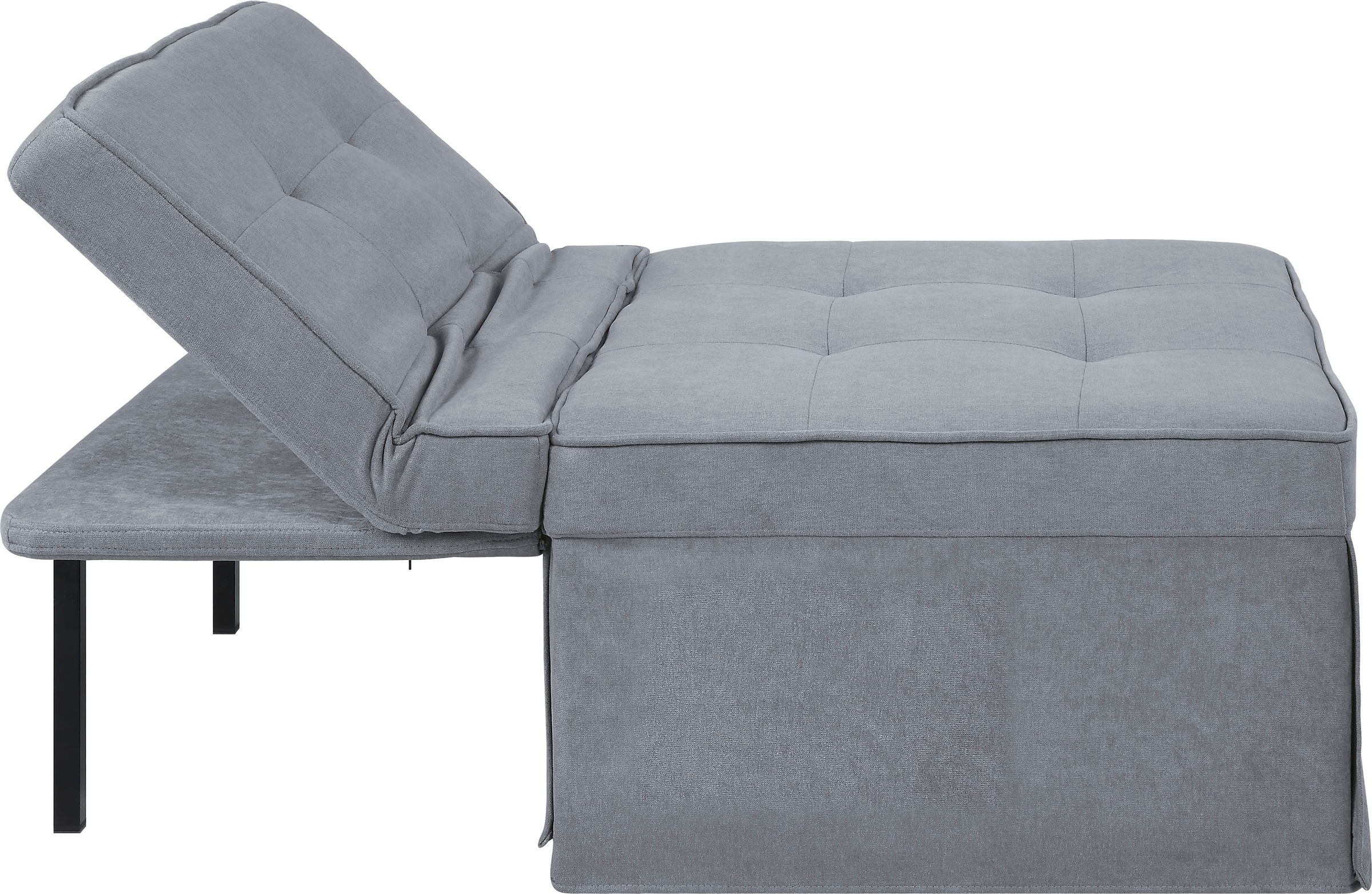 ATLANTIC home collection Schlafsofa Finn, wandelbar zum Loungesessel, Relaxliege und Gästebett, inkl. Kissen