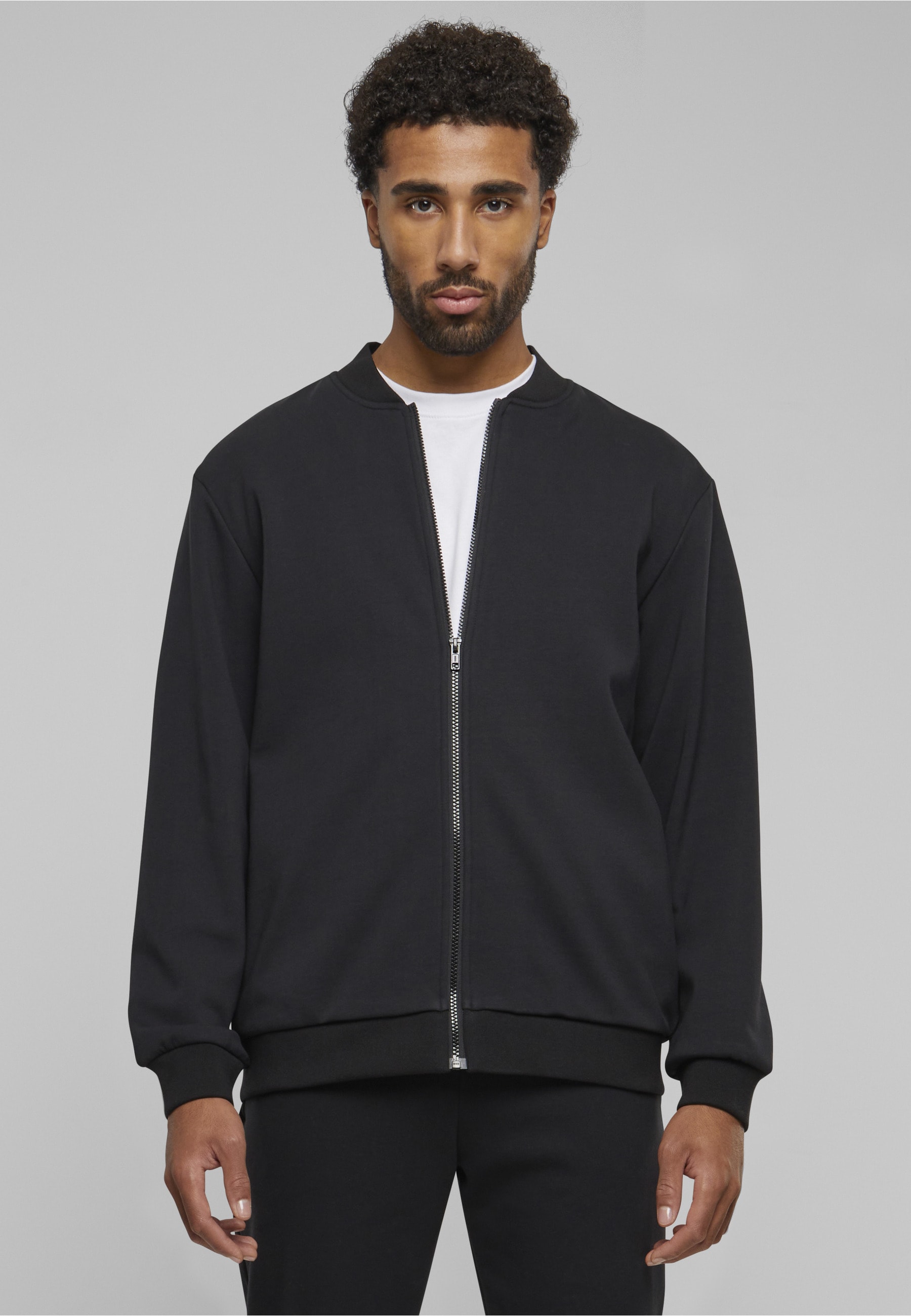 URBAN CLASSICS Collegejacke »Urban Classics Herren Cozy College Jacket« 1 Stk. tlg. ohne Kapuze