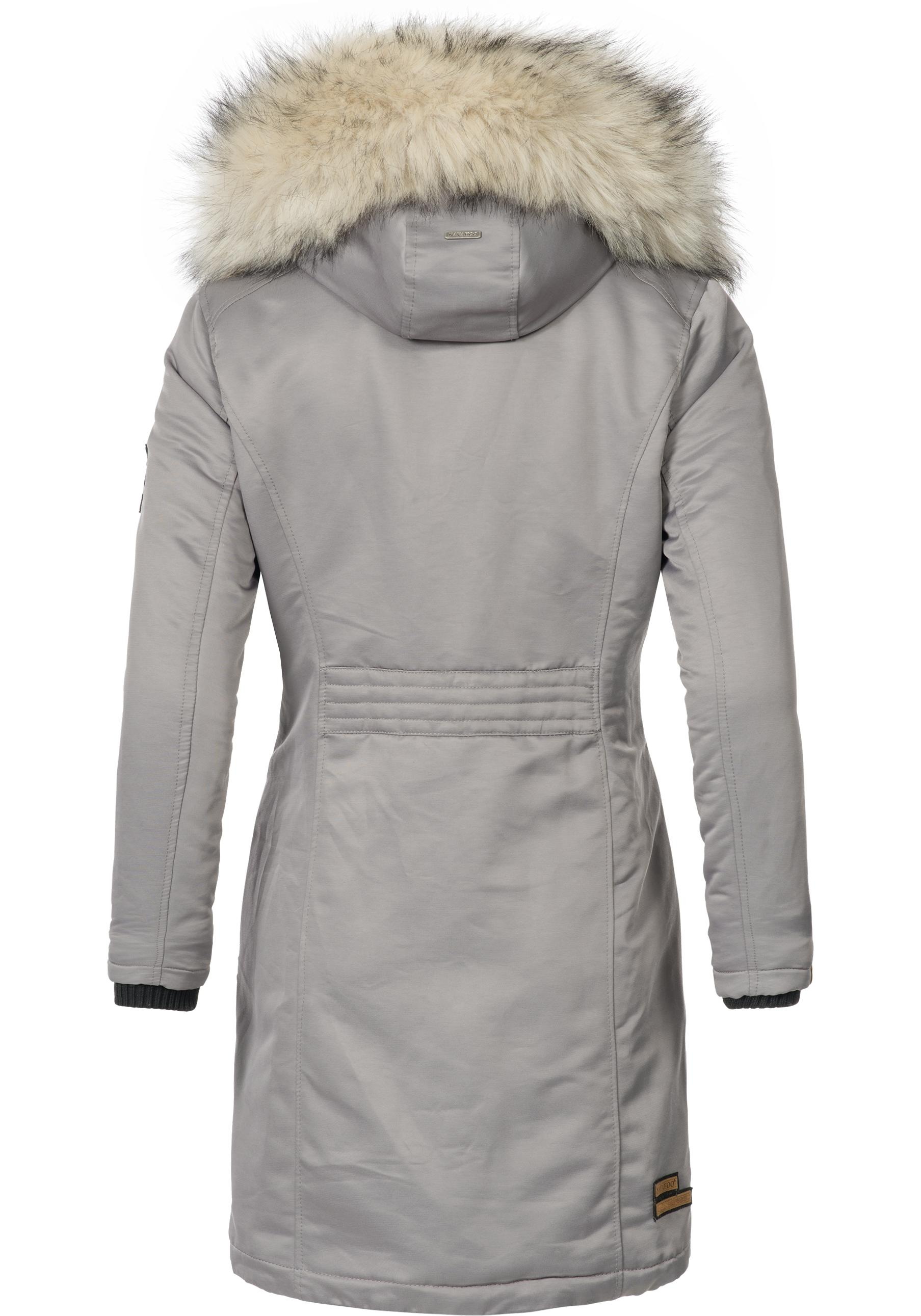 Navahoo Wintermantel »Daylight«, stylische Damen Winterparka mit Kunstfellkapuze