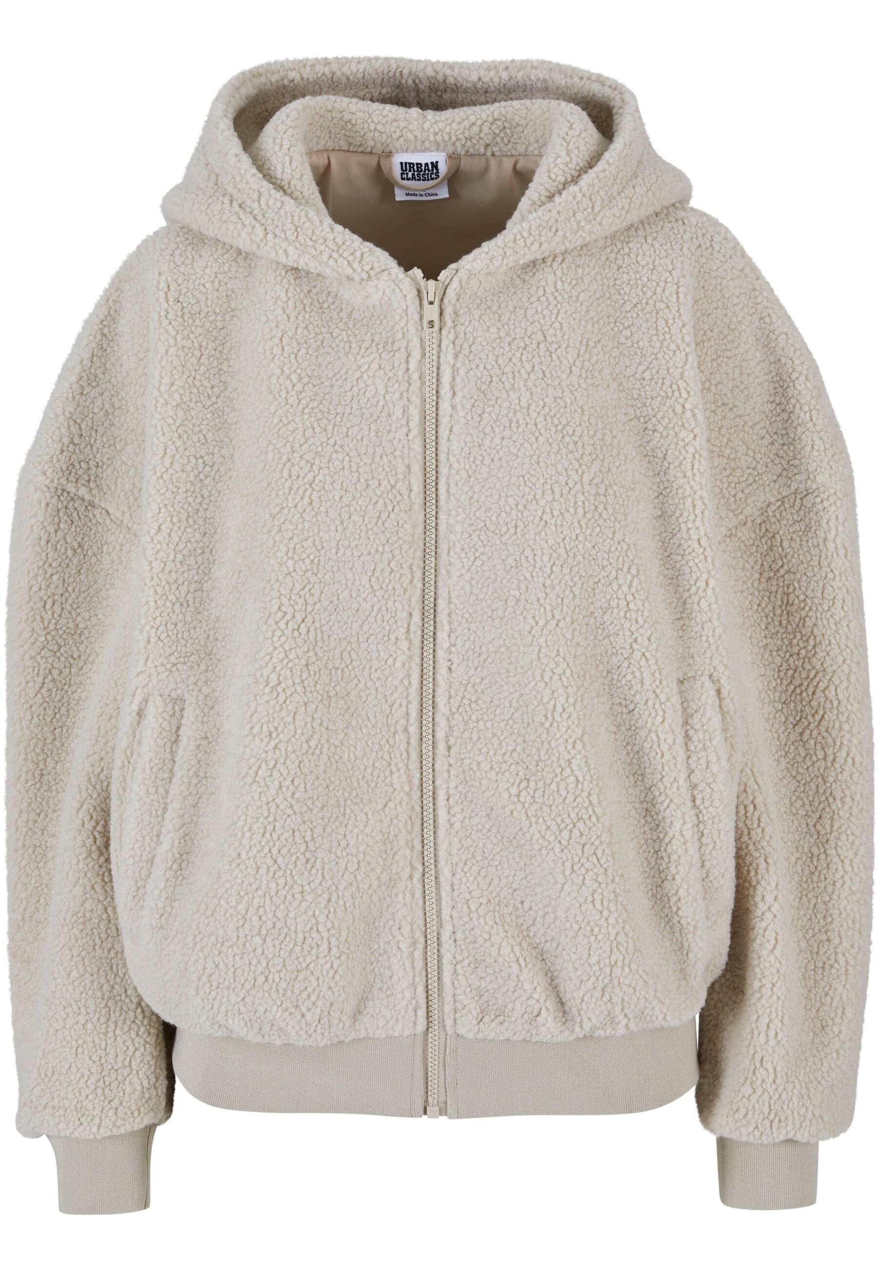 URBAN CLASSICS Sweatjacke "Urban Classics Damen Ladies Oversized Sherpa Zip Hoody"