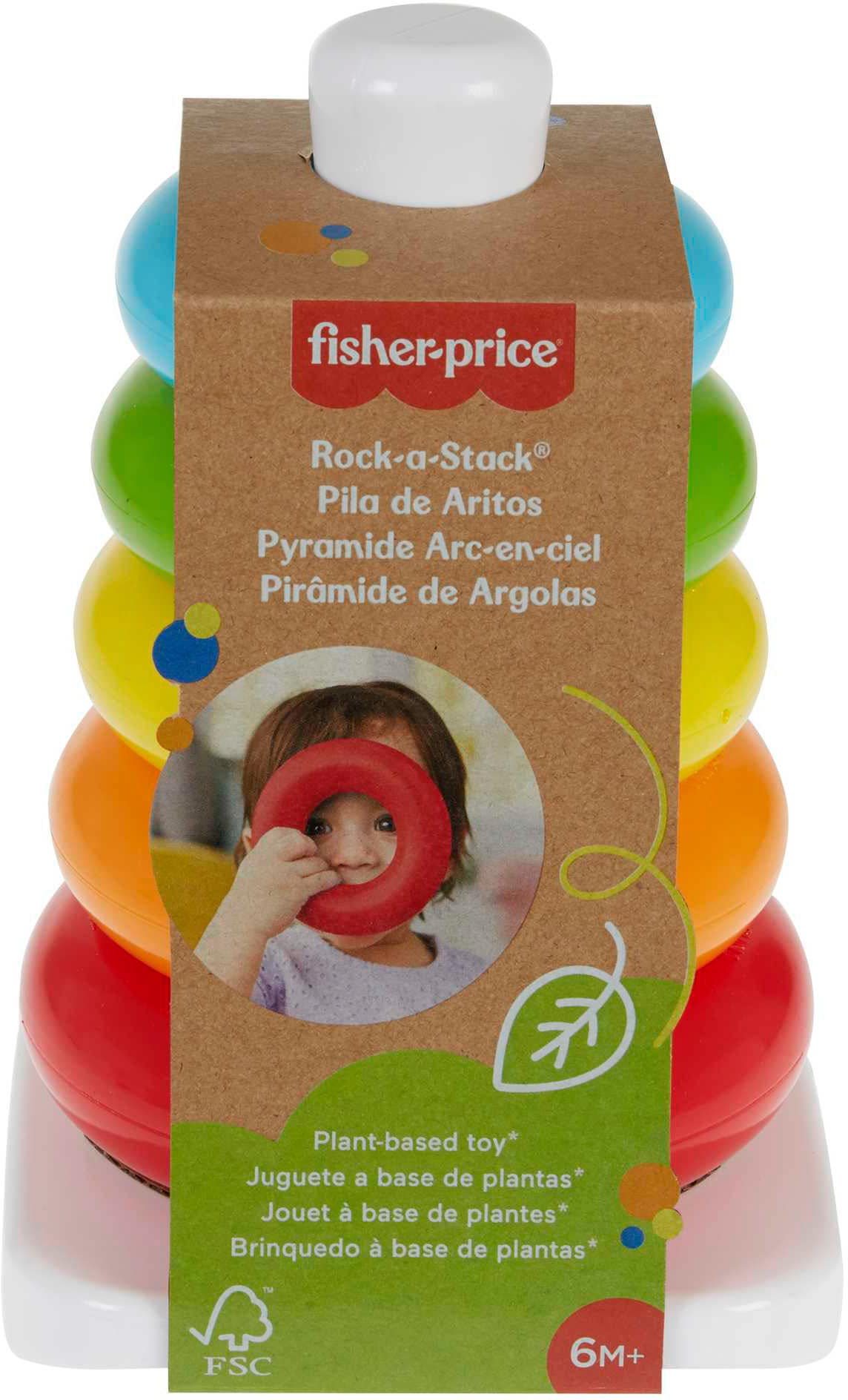 Fisher-Price® Stapelspielzeug »Eco Farbring Pyramide«