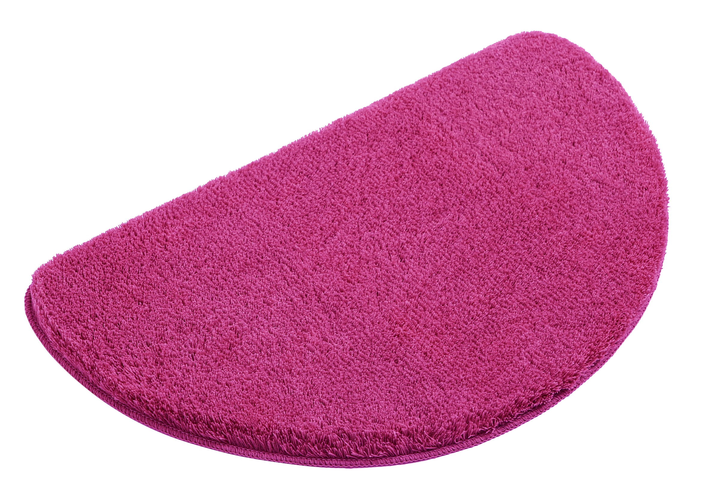 my home Badematte »Merida, Badvorleger, Badezimmer Teppich«, rutschhemmend beschichtet, fußbodenheizungsgeeignet-schnell trocknend-strapazierfähig, Badteppich, Uni Farben, rechteckig, rund & als 2-tlg. Set erhältlich
