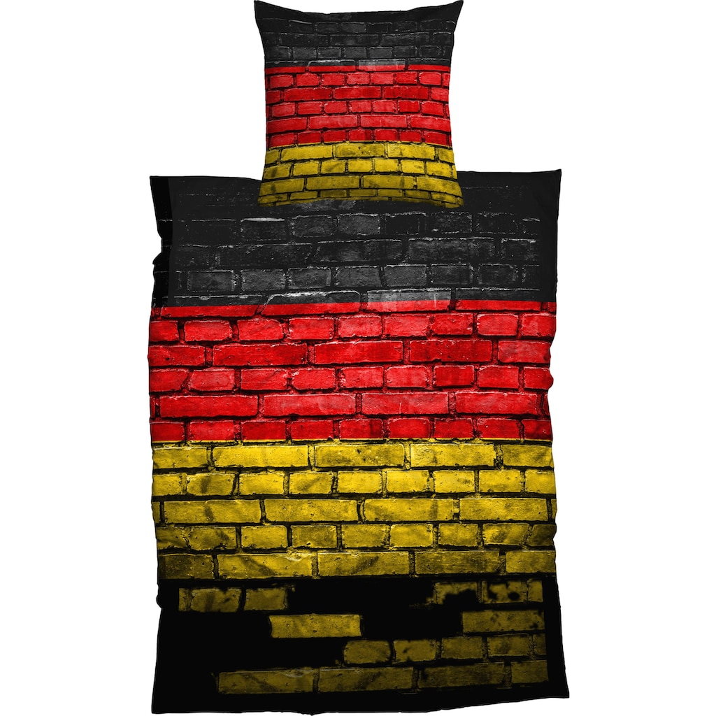 CASATEX Bettwäsche »German Flag«, (2 tlg.), mit Deutschland-Flagge bedruckt