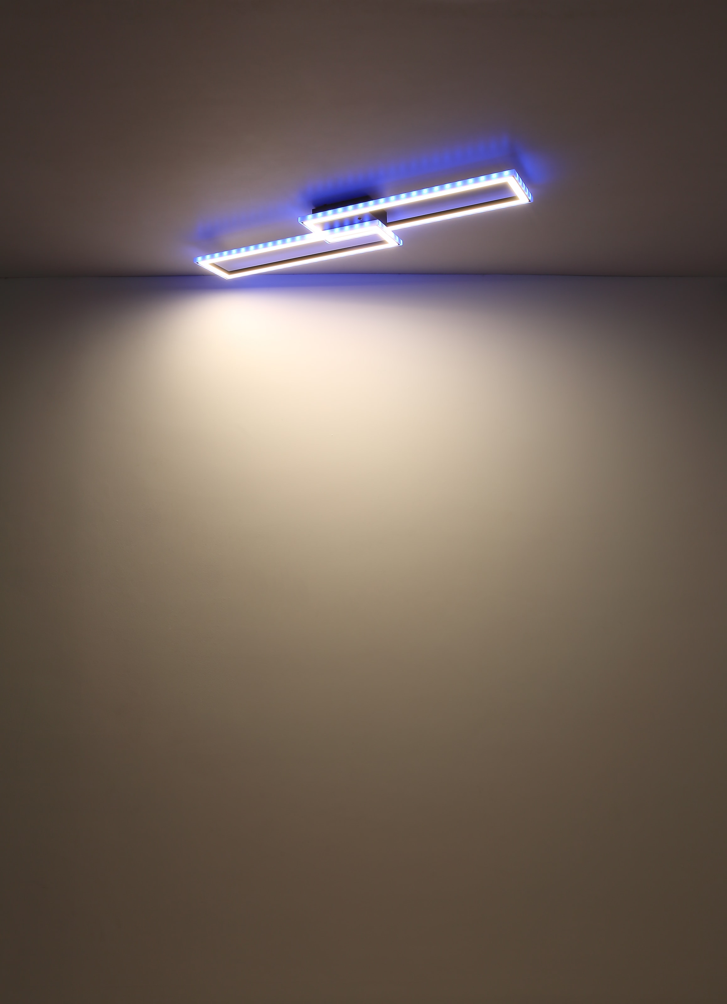 GLOBO LIGHTING LED Deckenleuchte »MIRELLA«, Leuchtmittel LED-Modul | LED fest integriert, Deckenlampe/schwarz/Regenbogeneffekt/ CCT 2700-6500K