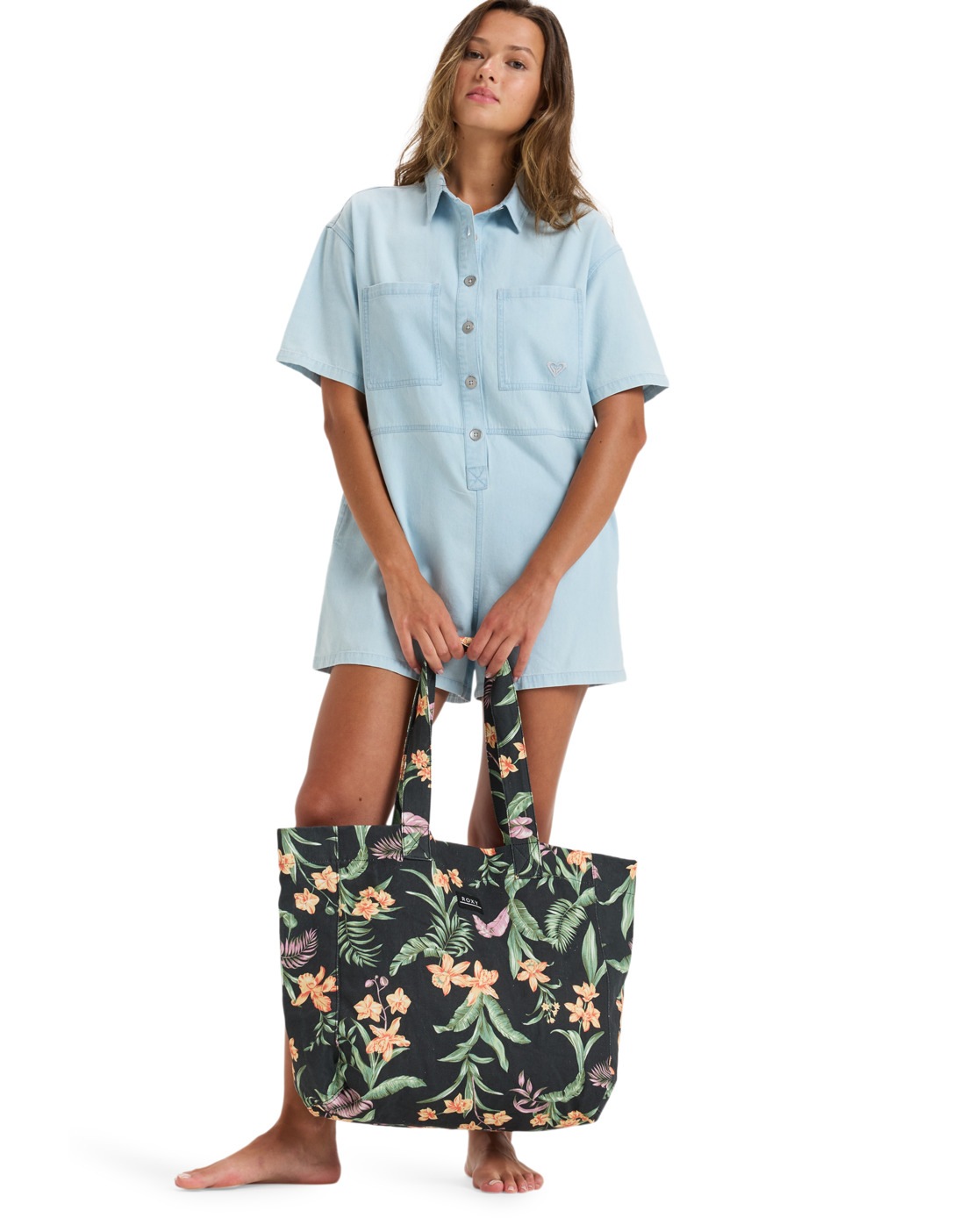 Roxy Strandtasche "Anti Bad Vibes" günstig online kaufen