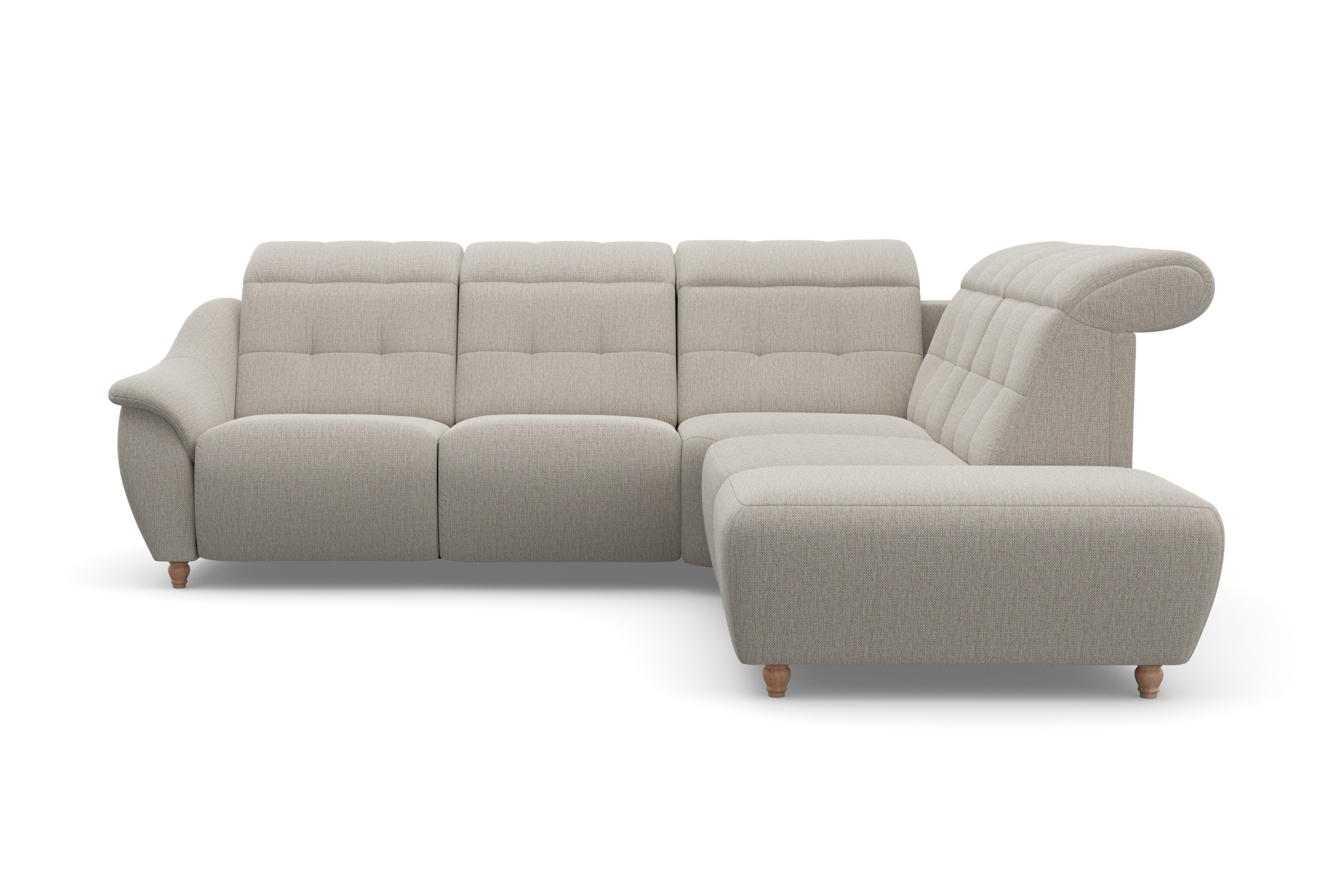 Home affaire Ecksofa "Boston L-Form" Kopfteilverstellung an jeder Sitzfläch günstig online kaufen