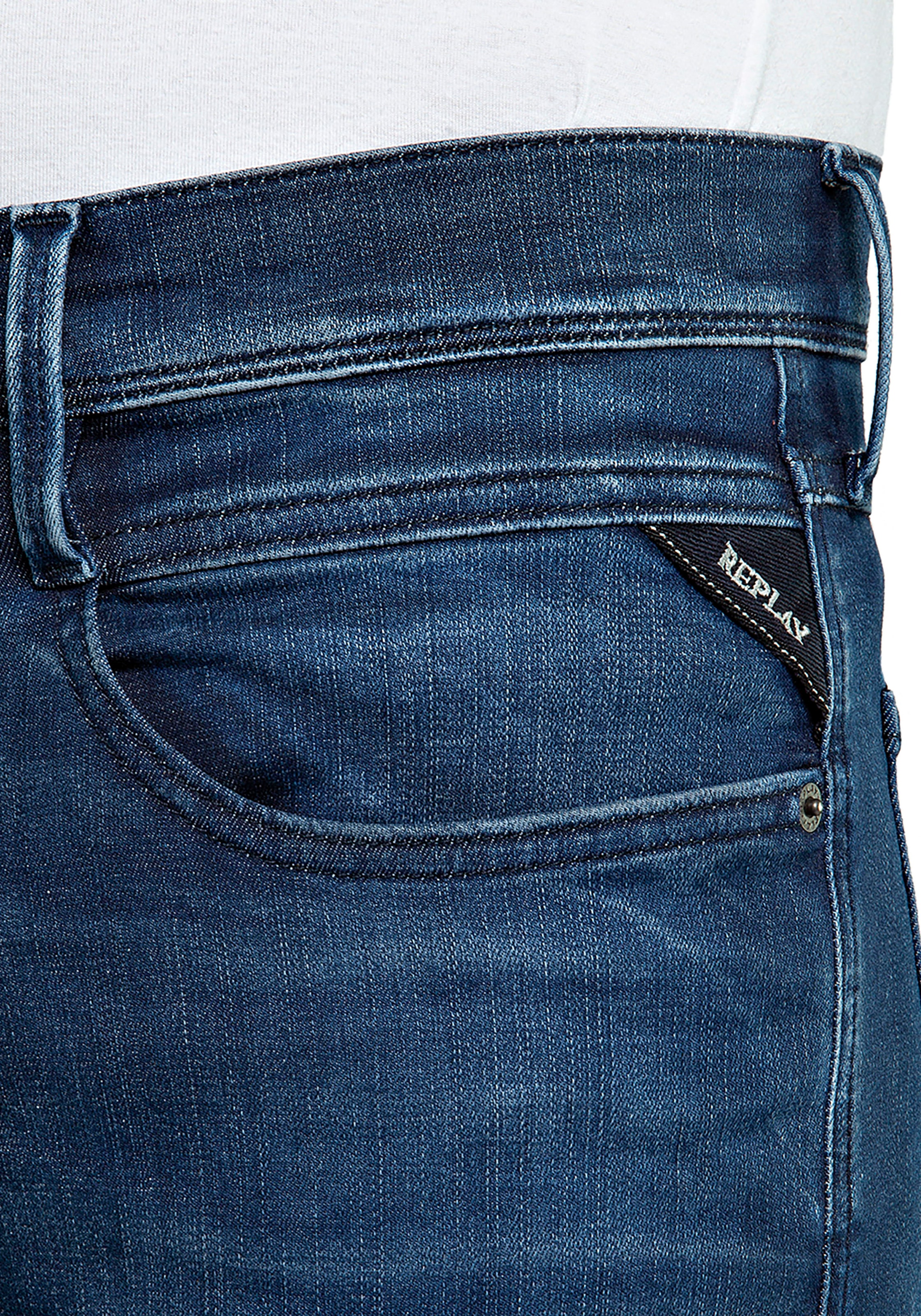 Replay Slim-fit-Jeans »ANBASS HYPERFLEX BIO«