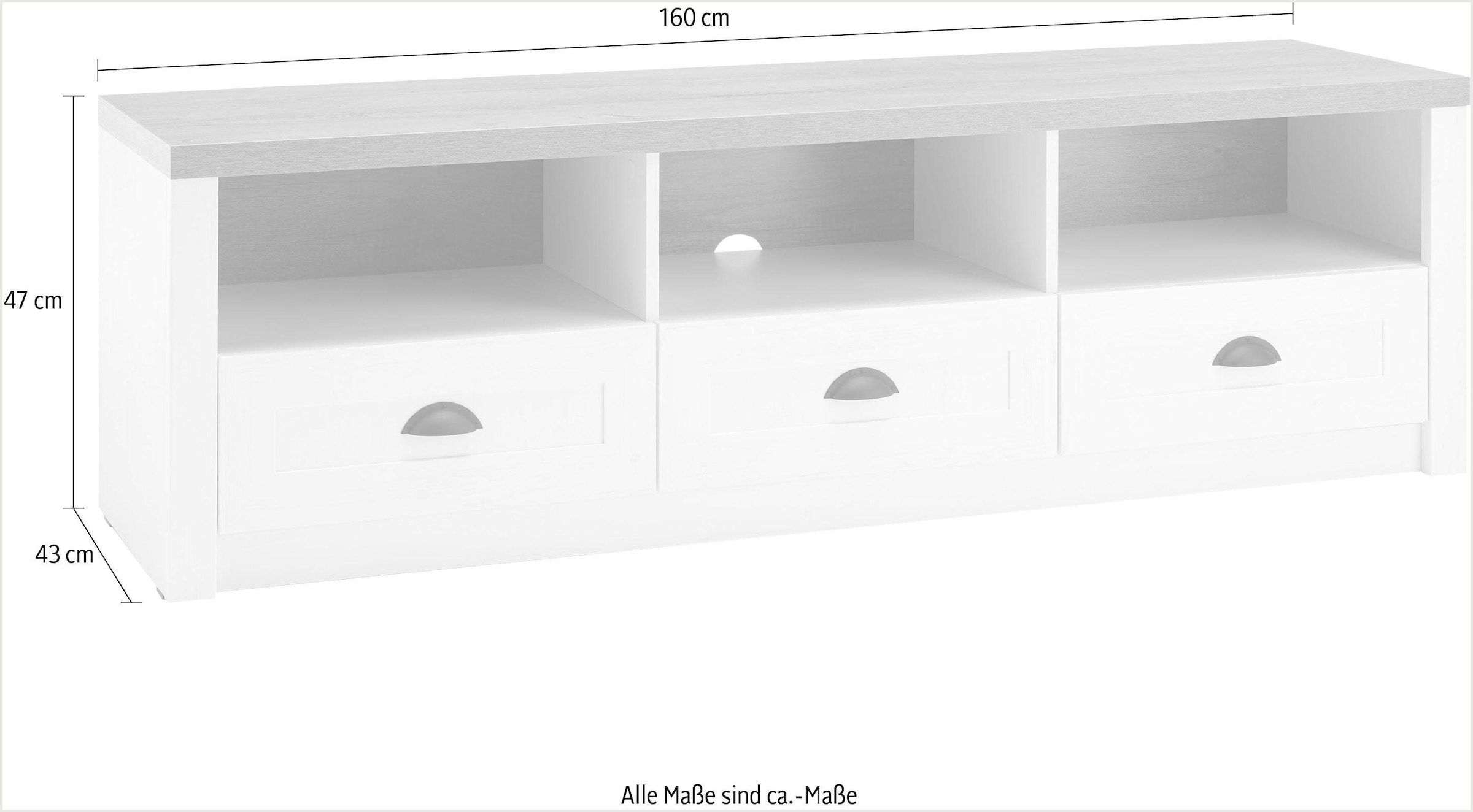 Home affaire Lowboard »Beauvais«, Breite ca. 160 cm