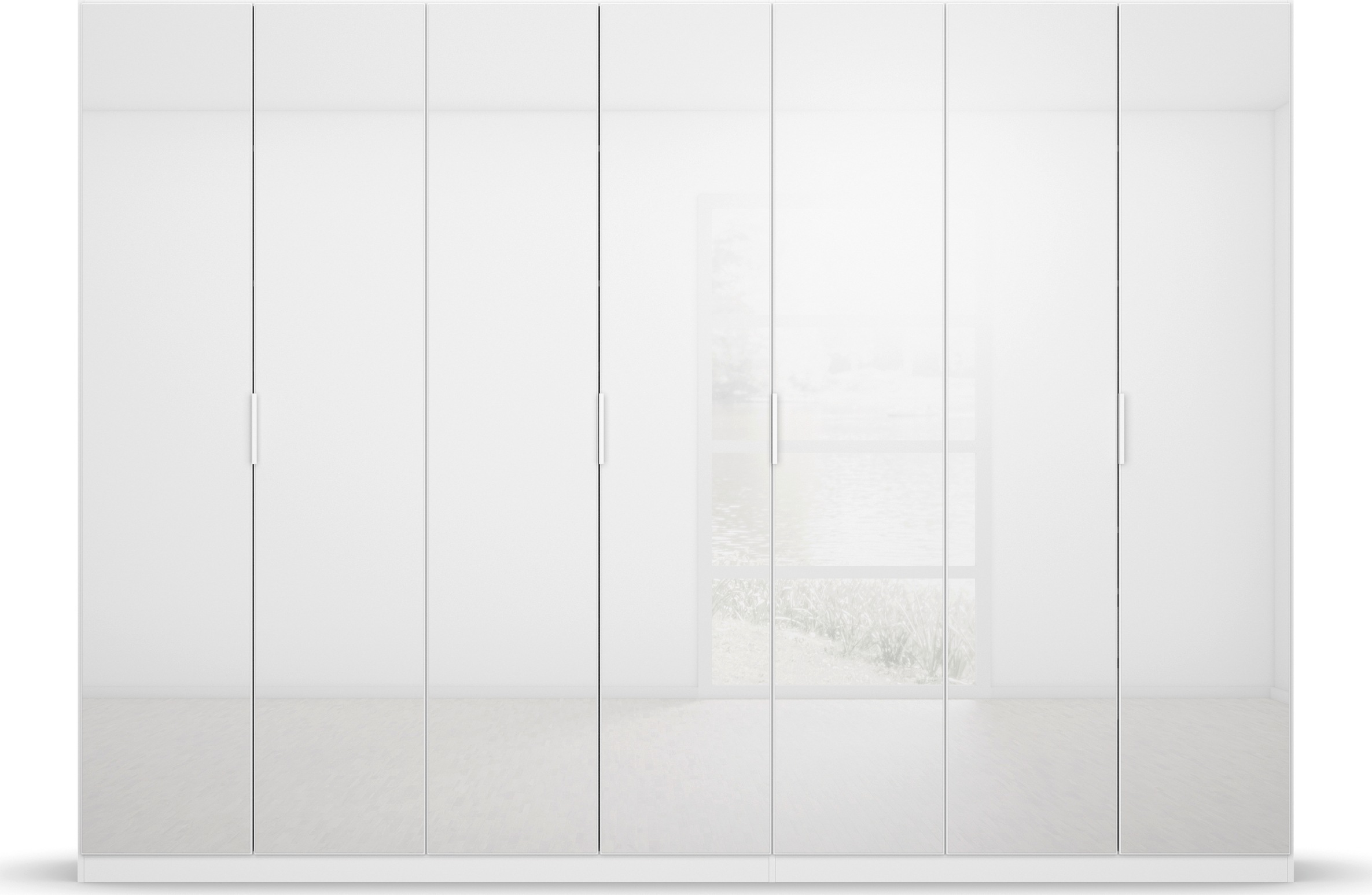 rauch Drehtürenschrank »Kleiderschrank Schrank Garderobe KOLUNA mit hochwertiger Glasfront«, inkl. 2 Innenschubladen sowie extra Einlegeböden MADE IN GERMANY