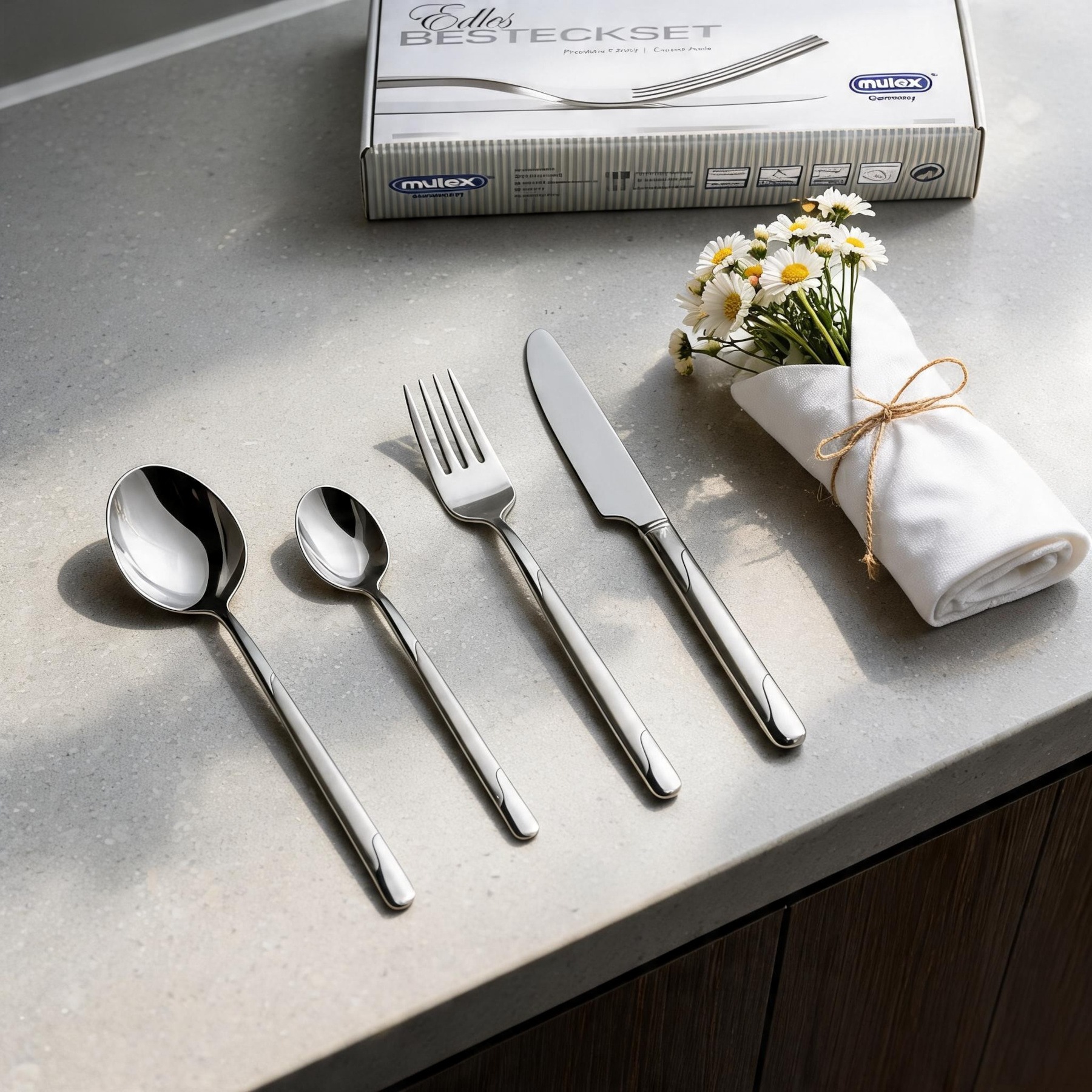 Mulex Besteck-Set "Seattle" teilsatiniert