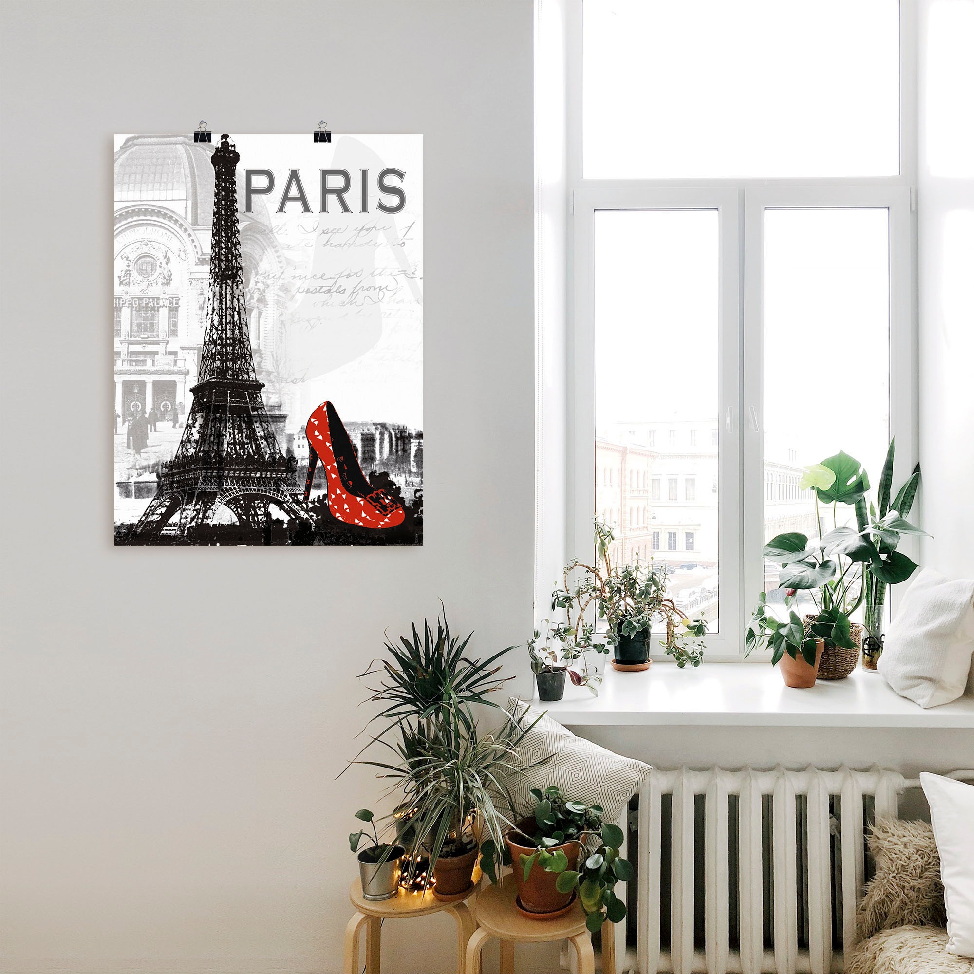 Artland Wandbild »Paris - Chic«, Gebäude, (1 St.), als Alubild, Outdoorbild, Leinwandbild, Poster, Wandaufkleber