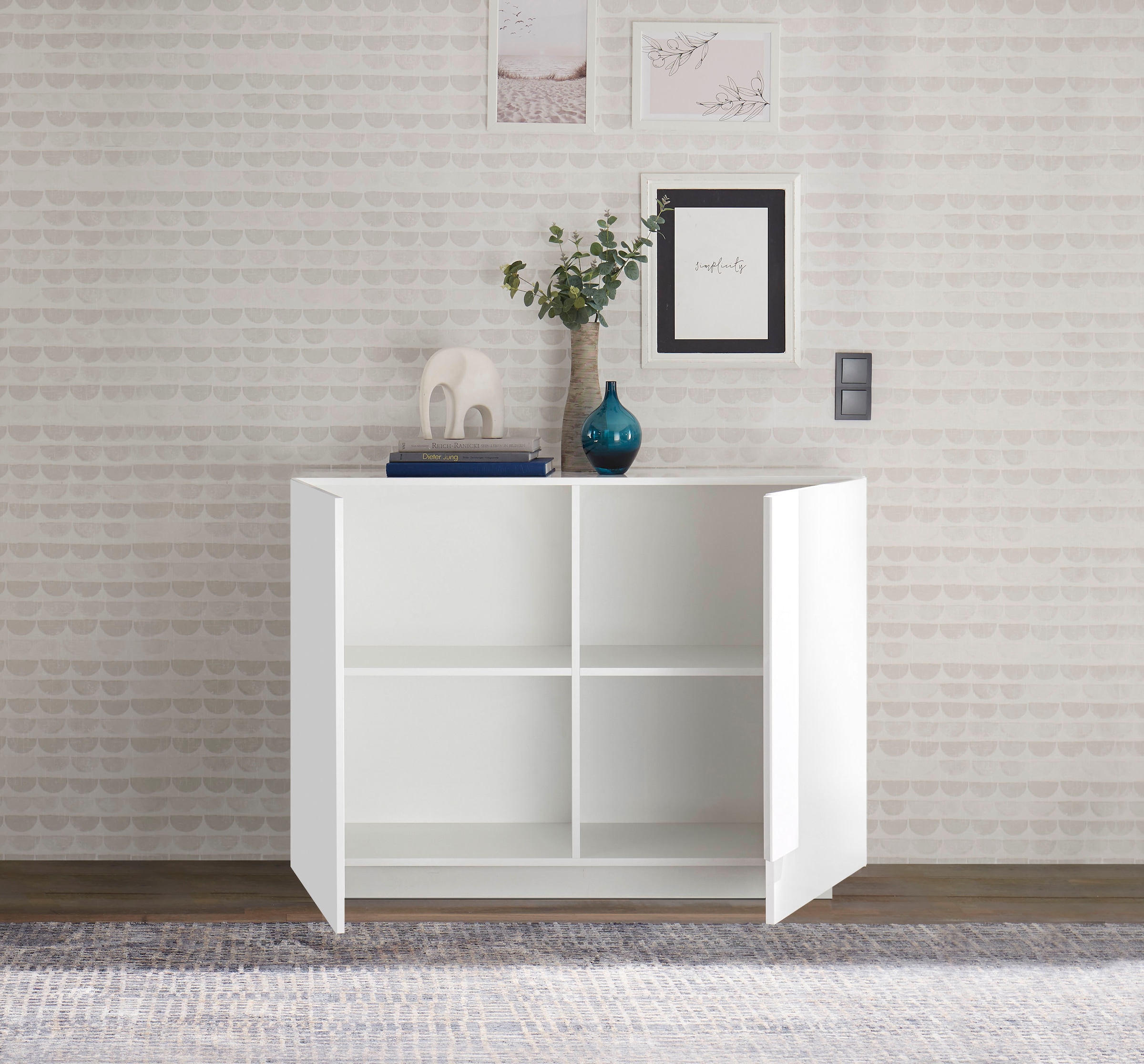 INOSIGN Sideboard »Jupiter«, Breite 121 cm mit 2 Türen