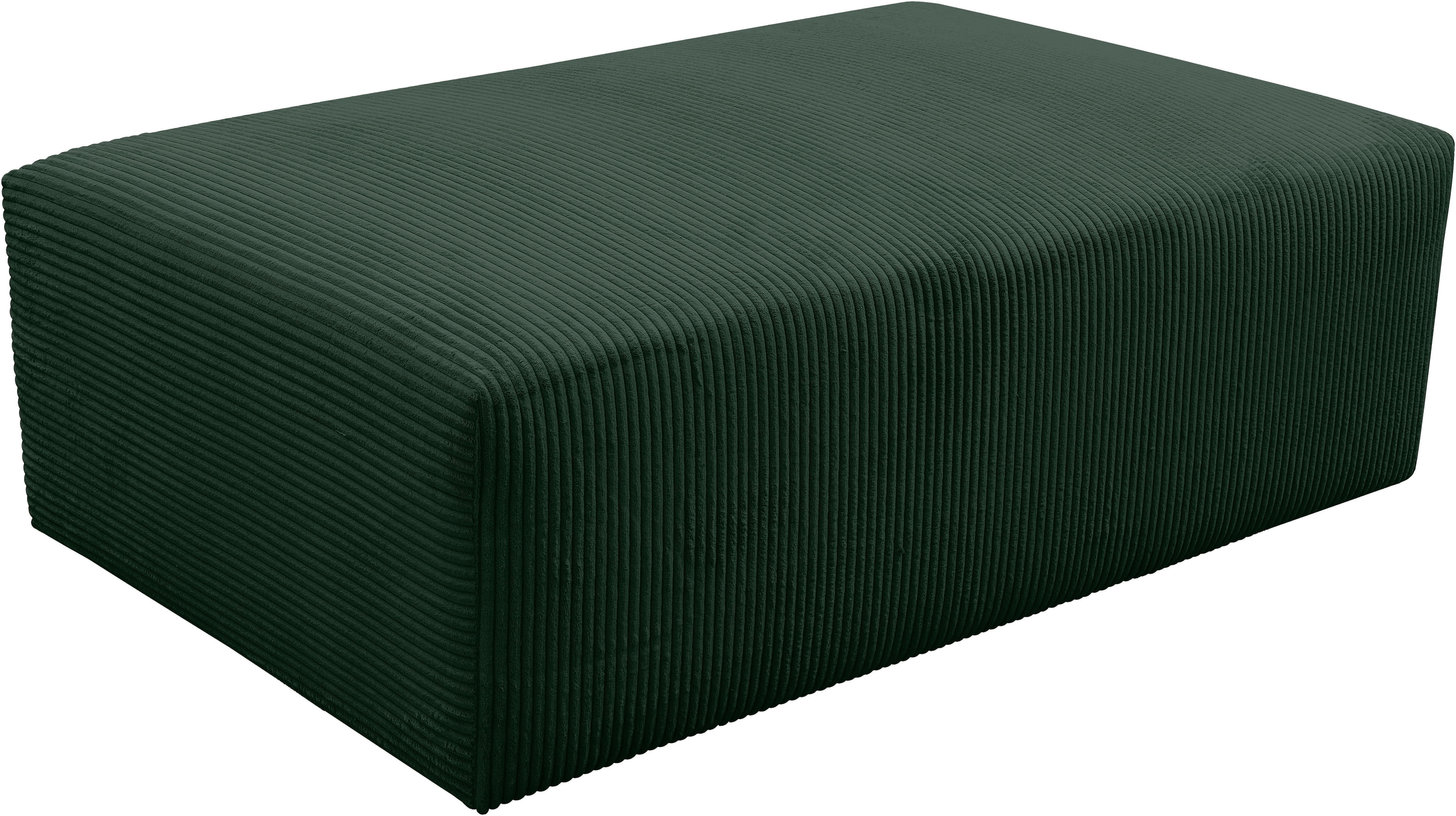 WERK2 Polsterhocker "Zeus-XL Polsterhocker modern und bequem" Curvy Trend Hocker mit urbaner Optik