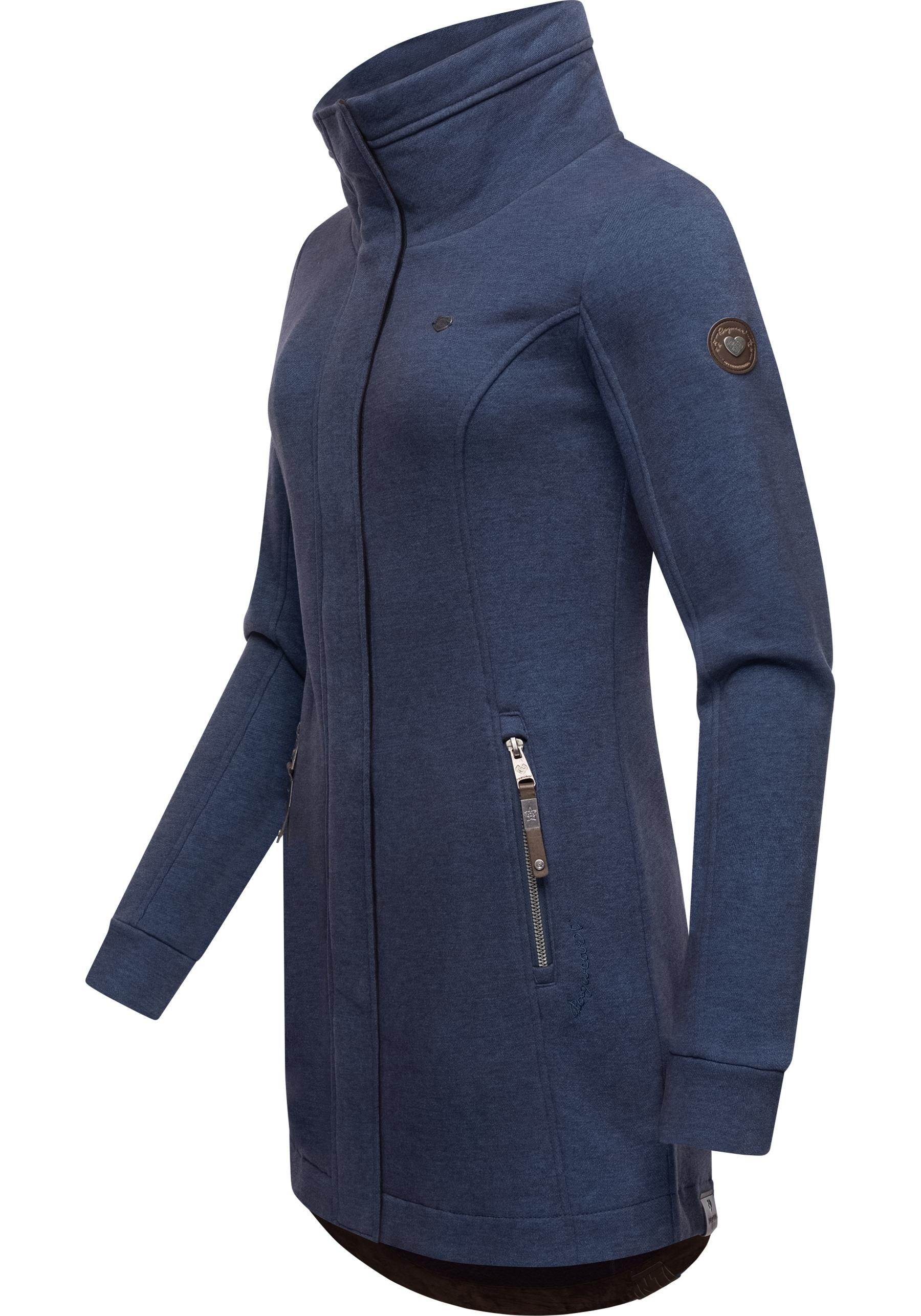 Ragwear Sweatjacke "Letrice" Sportliche Zip-Jacke mit hohem Kragen günstig online kaufen