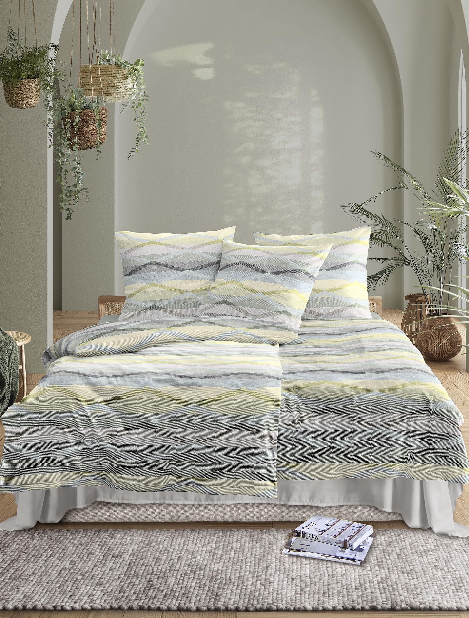 Irisette Bettwäsche "Wave 8610" 2 Stk. tlg. anschmiegsam und atmungsaktiv, günstig online kaufen