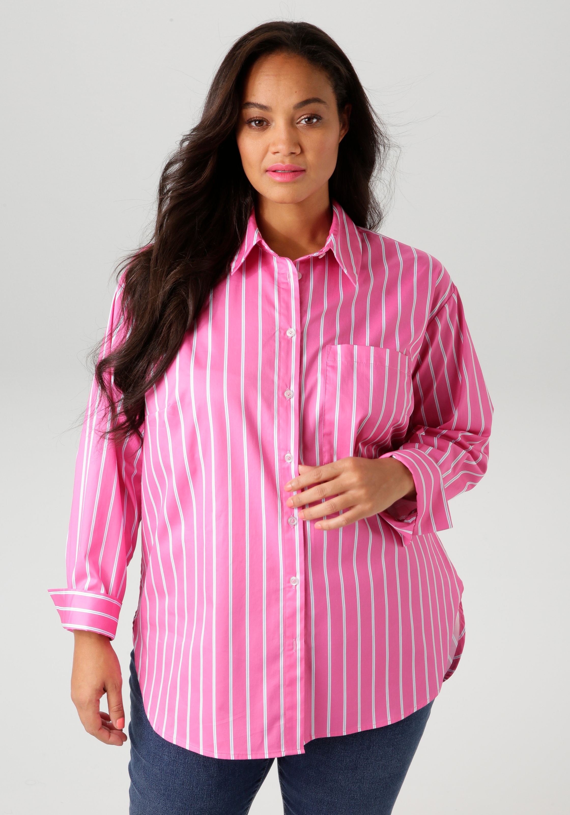 Aniston PLUS in 2 unterschiedlichen Streifen-Dessins günstig online kaufen