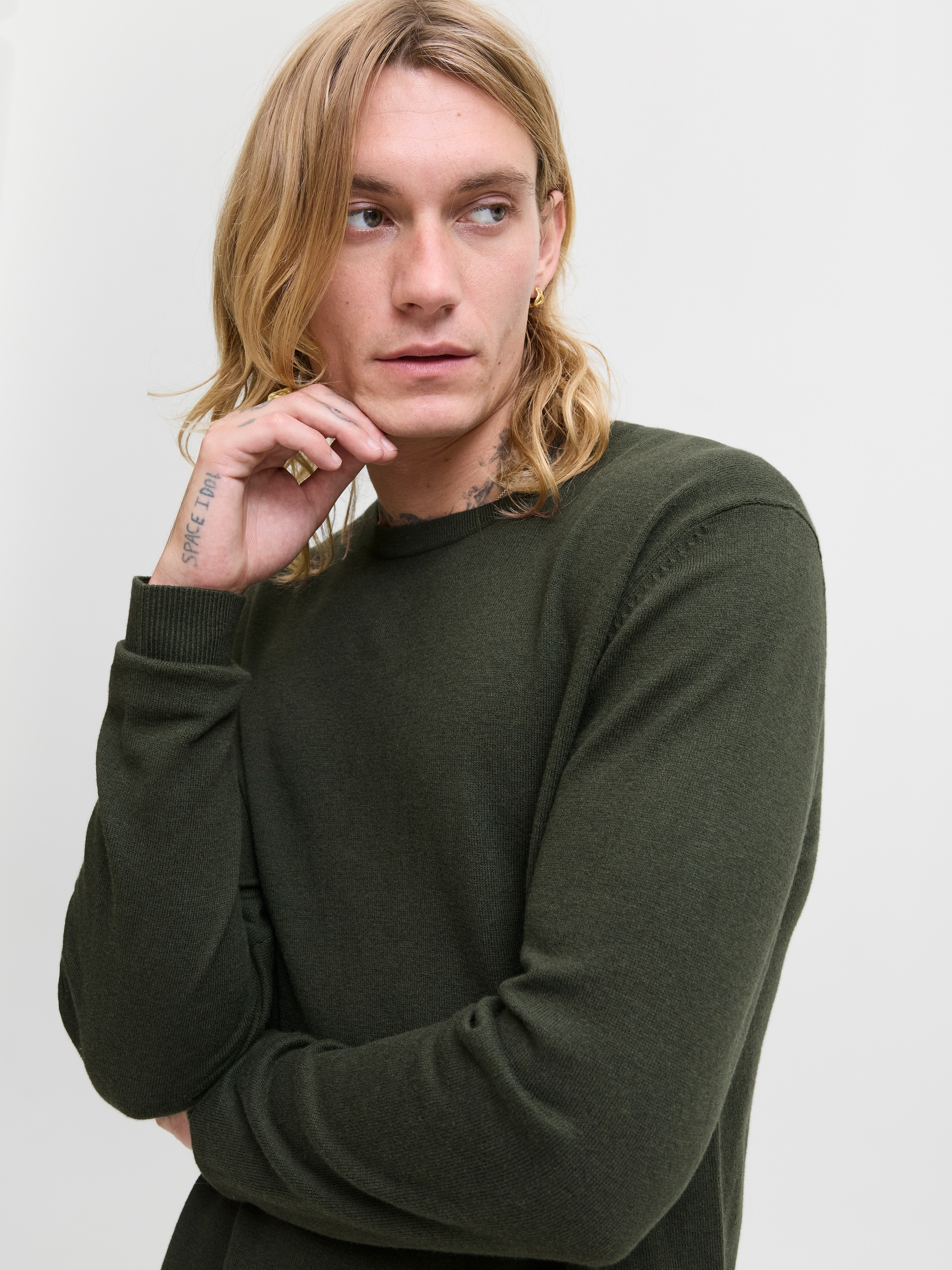 Jack & Jones Strickpullover "JJEEMIL KNIT CREW NECK NOOS", mit Rundhalsauss günstig online kaufen