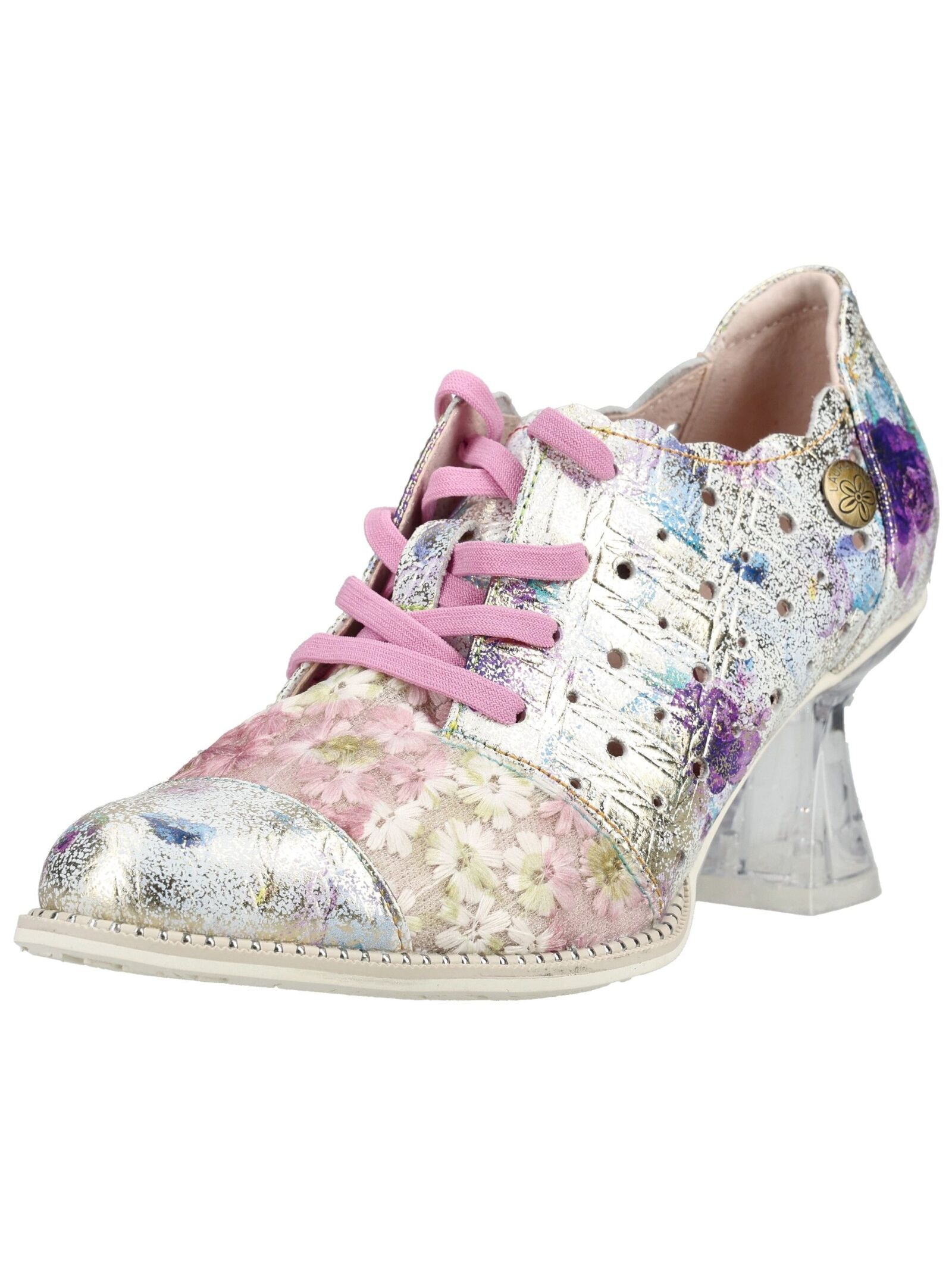 LAURA VITA Schnürpumps "LAURA VITA Pumps Leder/Textil" günstig online kaufen