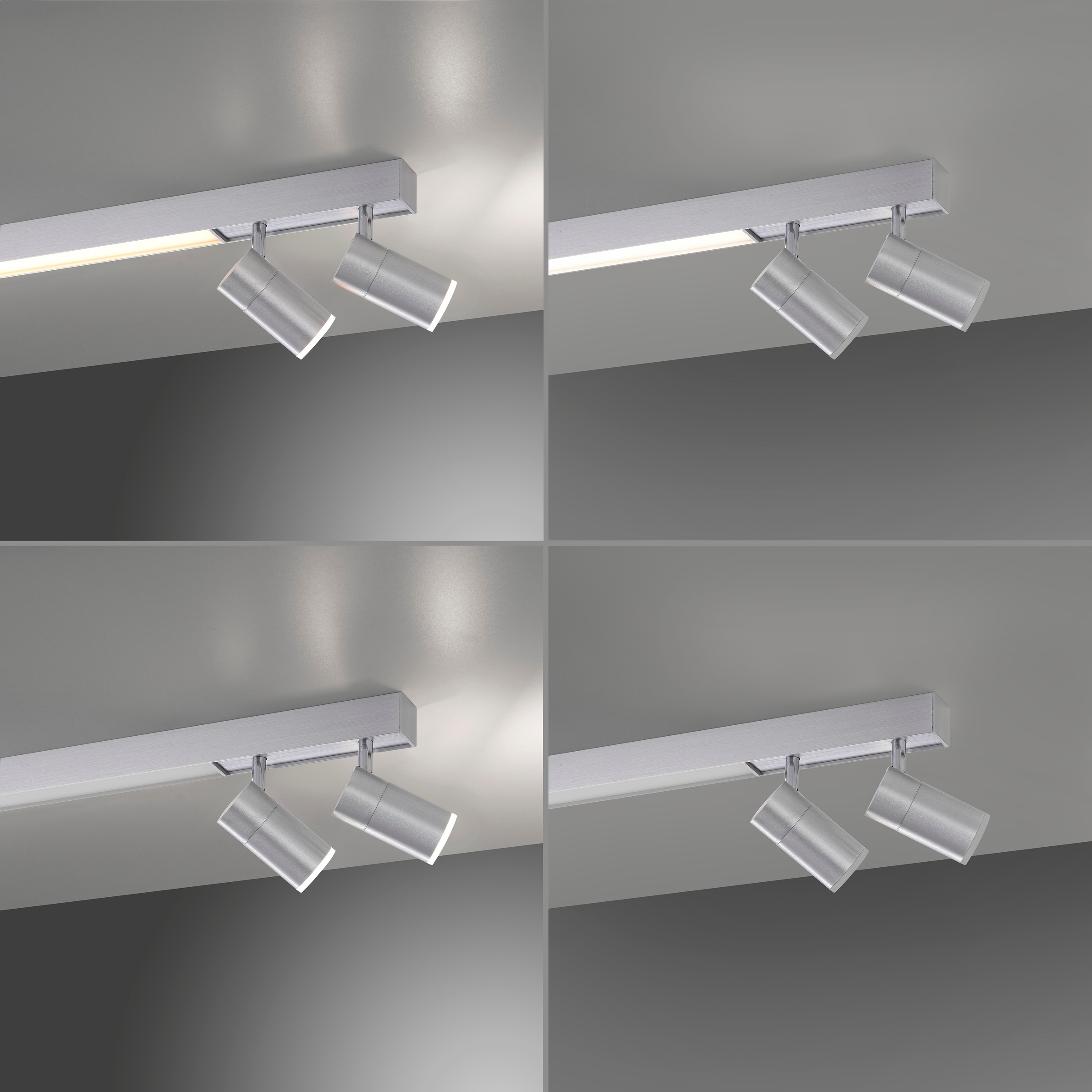Neuhaus PURE LED Deckenleuchte »PURE Lines Spot« LED-Board 1 Stk. warmweiß - kaltweiß Spots dreh- & schwenkbar, CCT, dimmbar per Fernbedienung