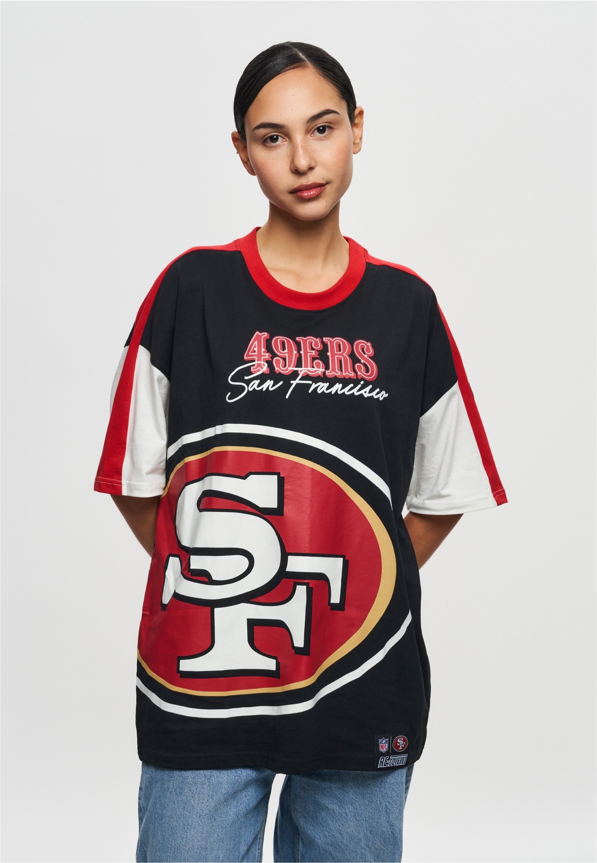 Recovered T-Shirt »NFL 49ERS San Francisco Cut and Sew Oversized«, (1 tlg.), im zeitlosen Design