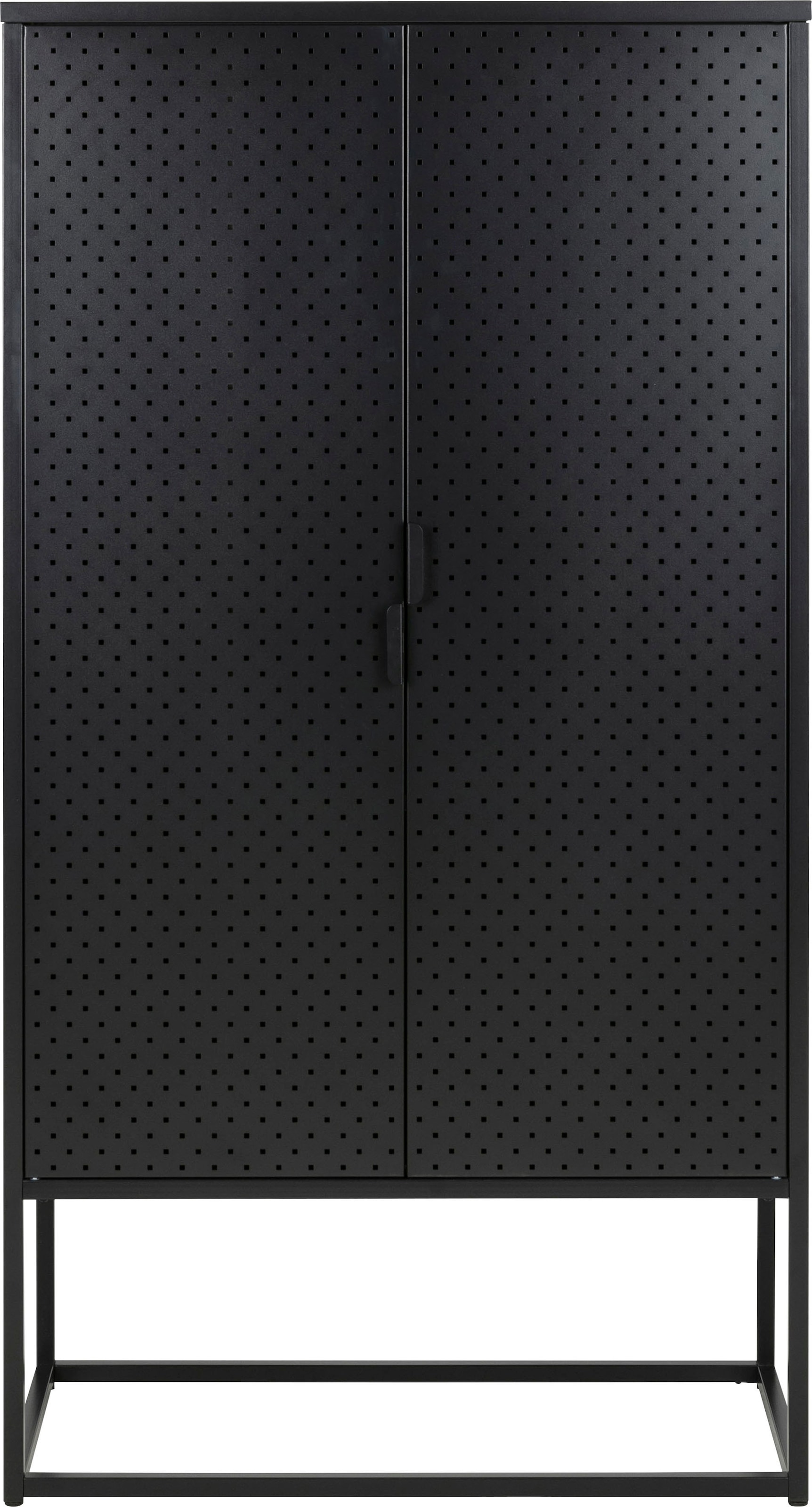 80cm | Türregal Türregal, Breite mit 2 andas »Vilho«, Höhe 150, Schwarzem Türen kaufen aus BAUR Metall