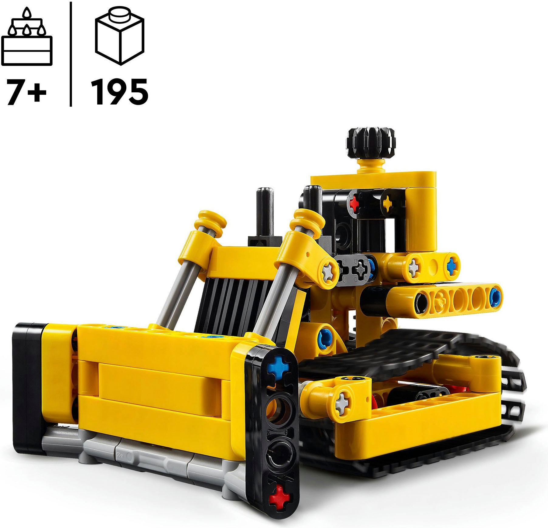 LEGO® Konstruktionsspielsteine »Schwerlast Bulldozer (42163), LEGO Technic«, (195 St.), Made in Europe