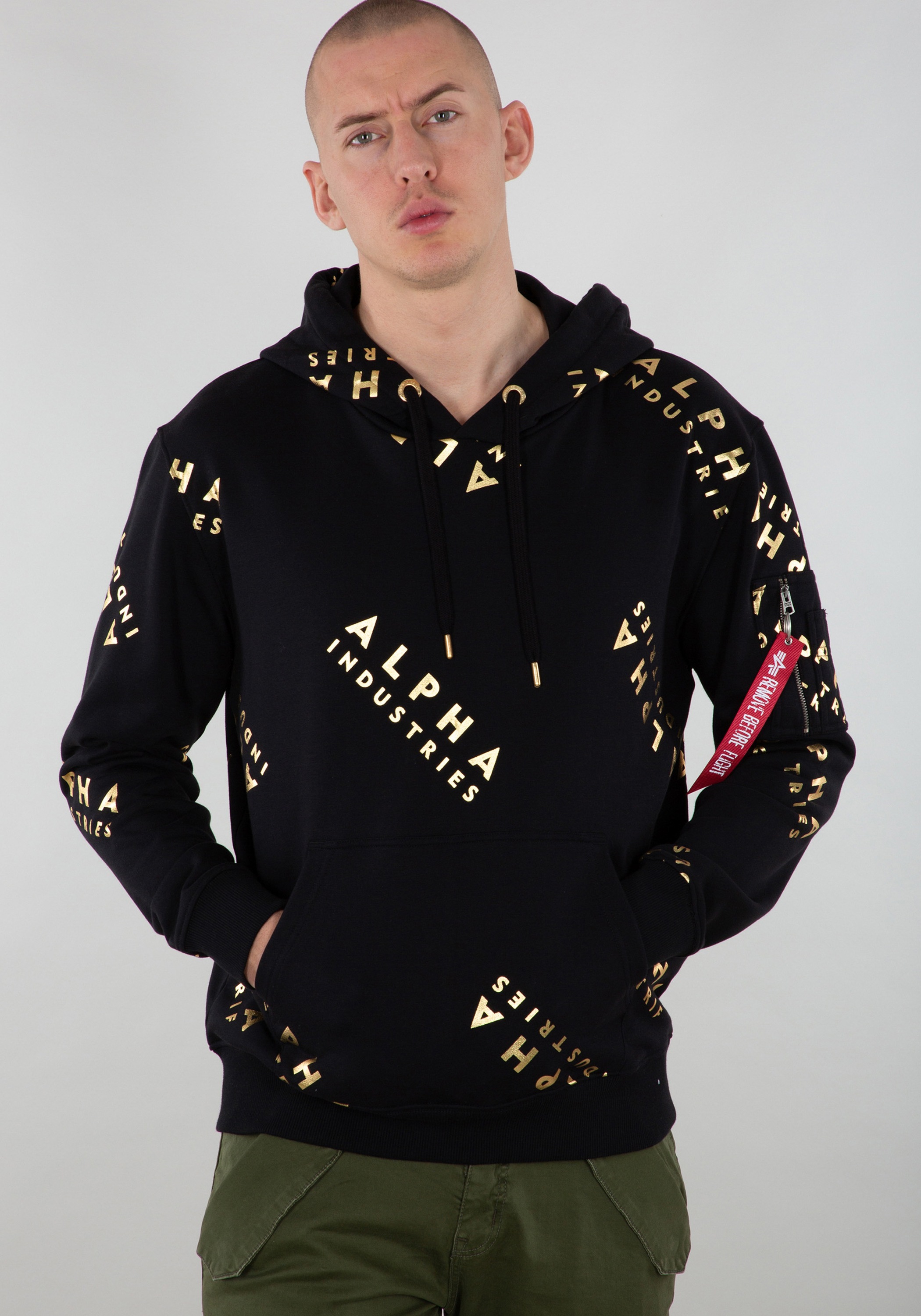 Alpha Industries Hoodie »AOP Hoodie Foil Print Kapuzensweatshirt«
