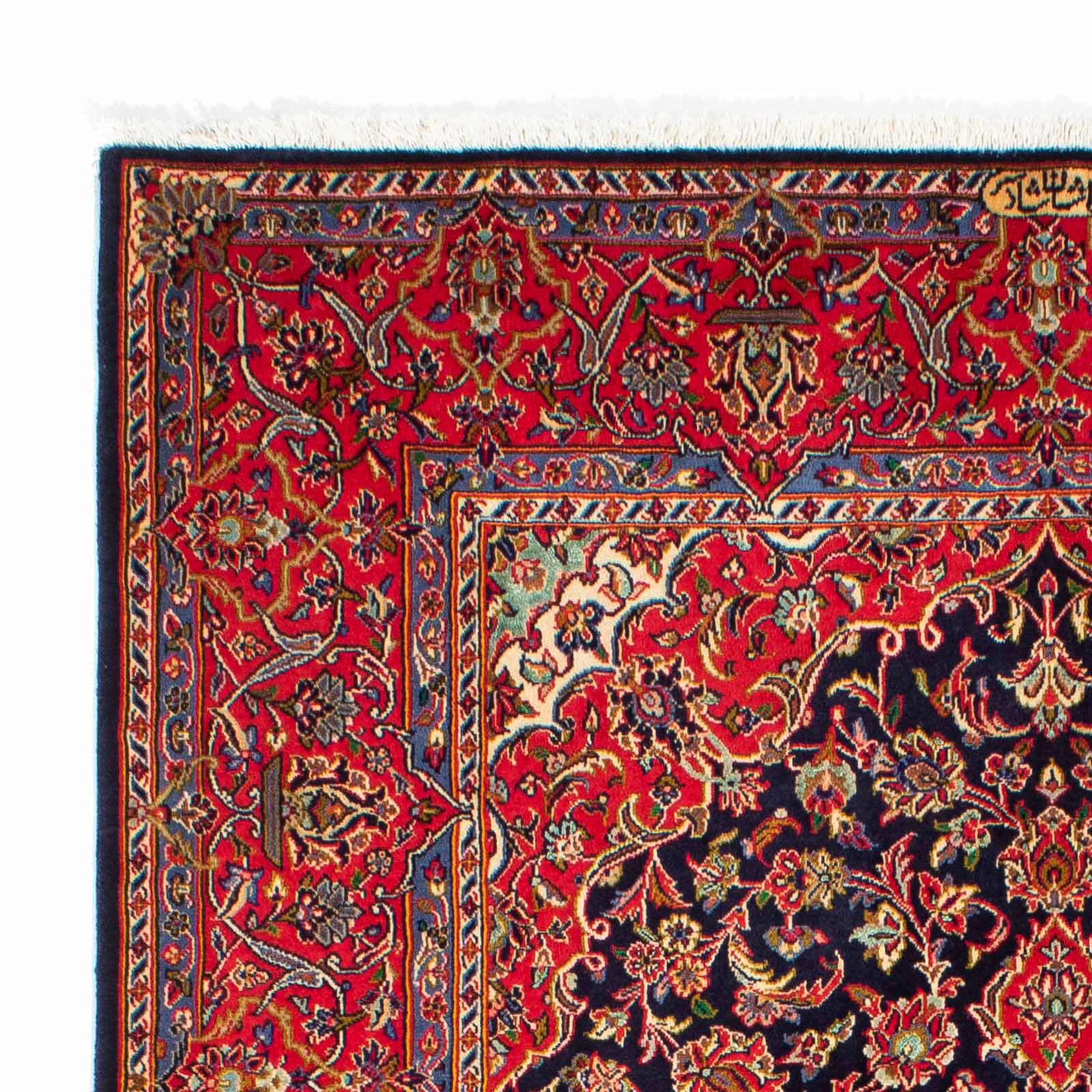 morgenland Orientteppich »Perser - Keshan - 220 x 144 cm - rot«, rechteckig, Wohnzimmer, Handgeknüpft, Einzelstück mit Zertifikat