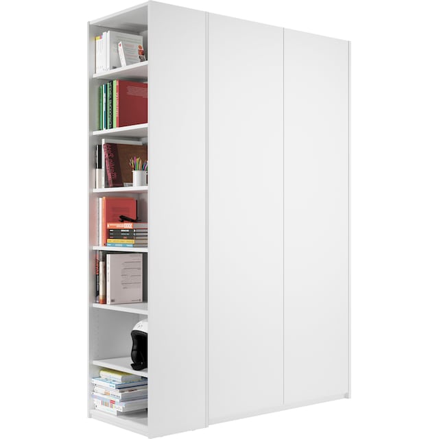 Müller SMALL LIVING Kleiderschrank »Modular Plus Variante 1«, inklusive  links oder rechts montierbarem Seitenregal | BAUR