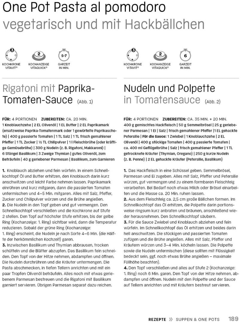 Fissler Kochbuch »Die Welt des Schnellkochens«, (1 St.), Kochen mit dem Schnellkochtopf
