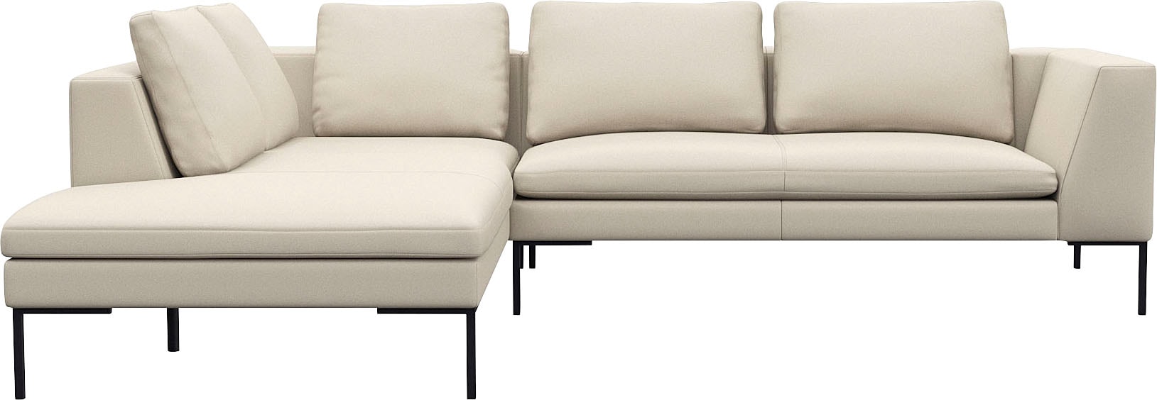 FLEXLUX Ecksofa "Loano, superbequemer Sitzkomfort durch Kaltschaum im Sitz" günstig online kaufen