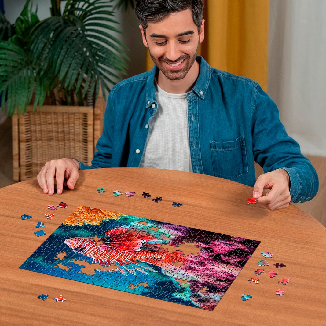 Ravensburger Puzzle »Colorful Animals, Red Lionfish«, Made in Germany