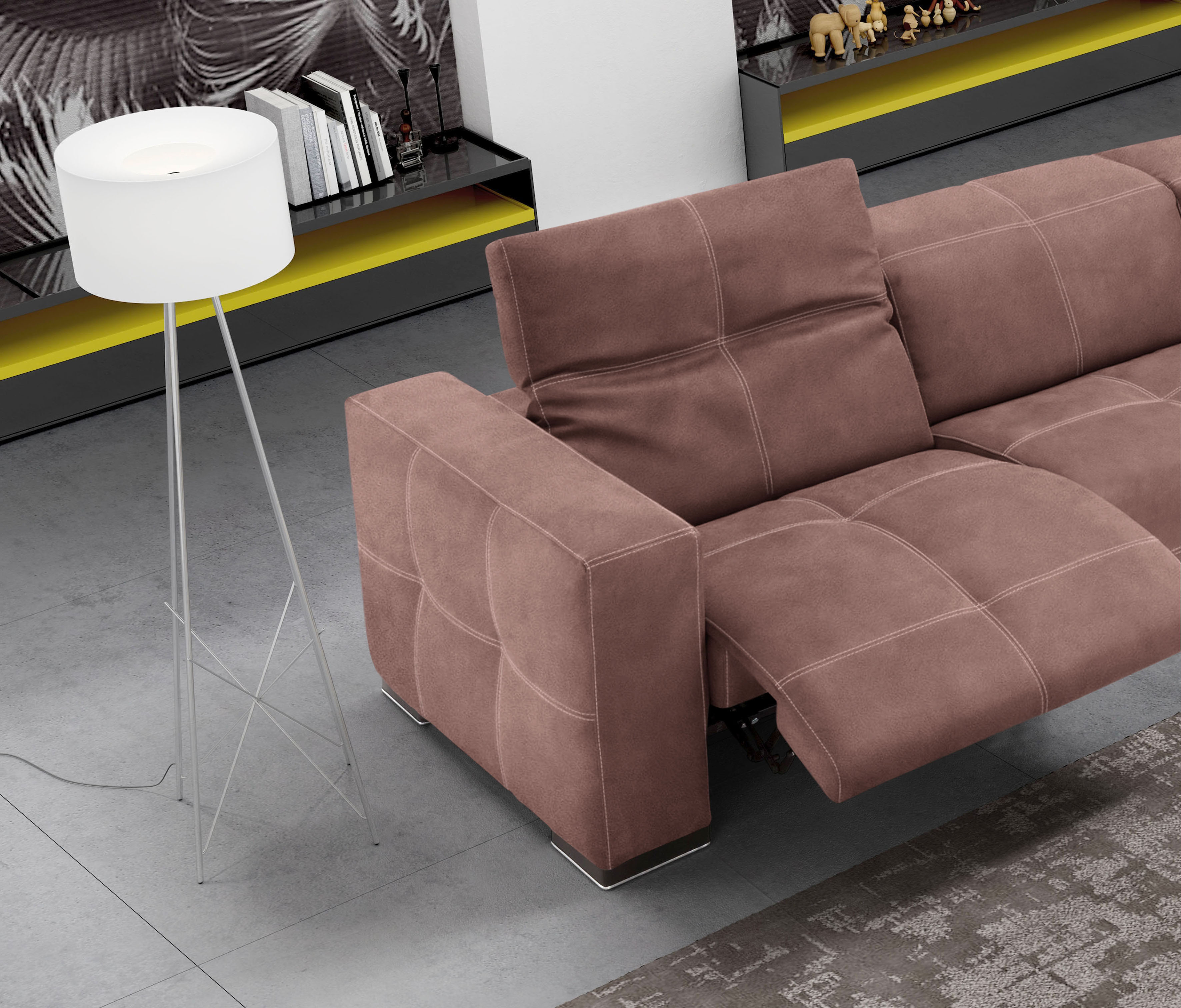 Thumbnail - Egoitaliano Ecksofa "Sauvanne, Designsofa der Extraklasse, elegant und bequem", wahlweise mit elektrischer Relaxfunktion...